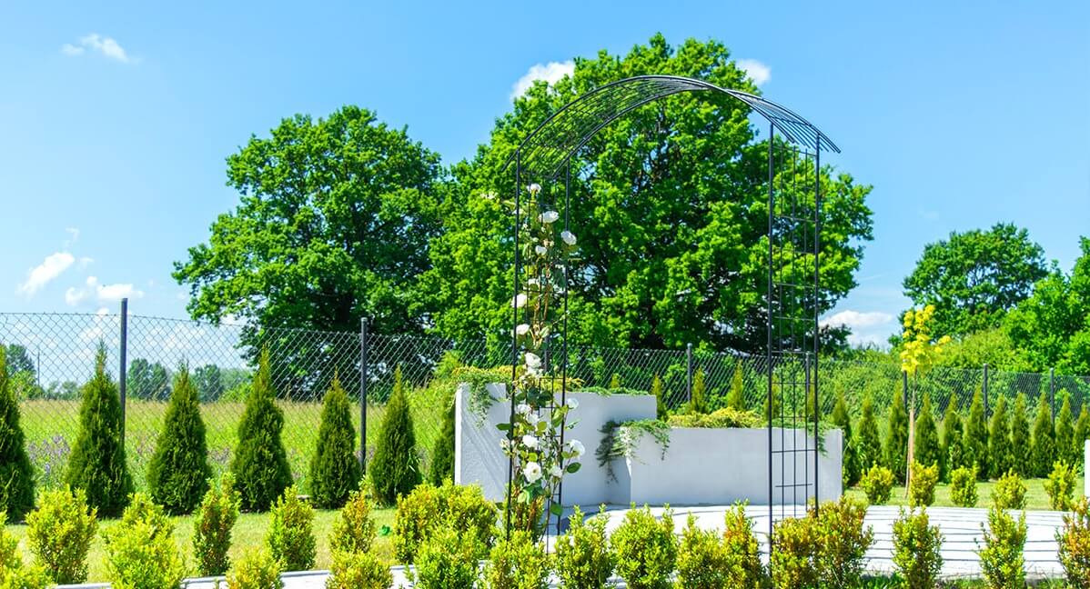Pergola ogrodowa na kwiaty Atri 275 cm, czarna