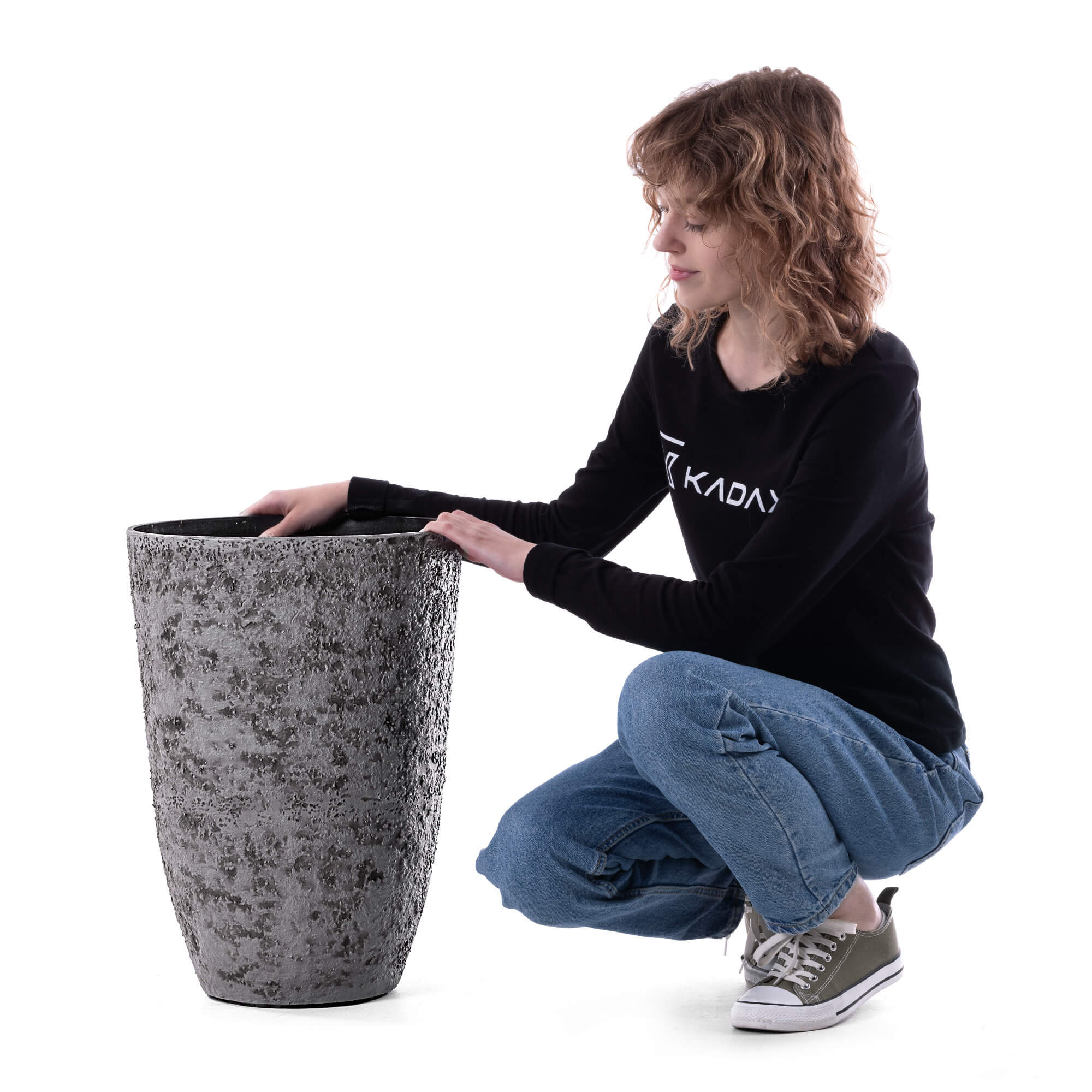 Donica Cloue 35 cm szara