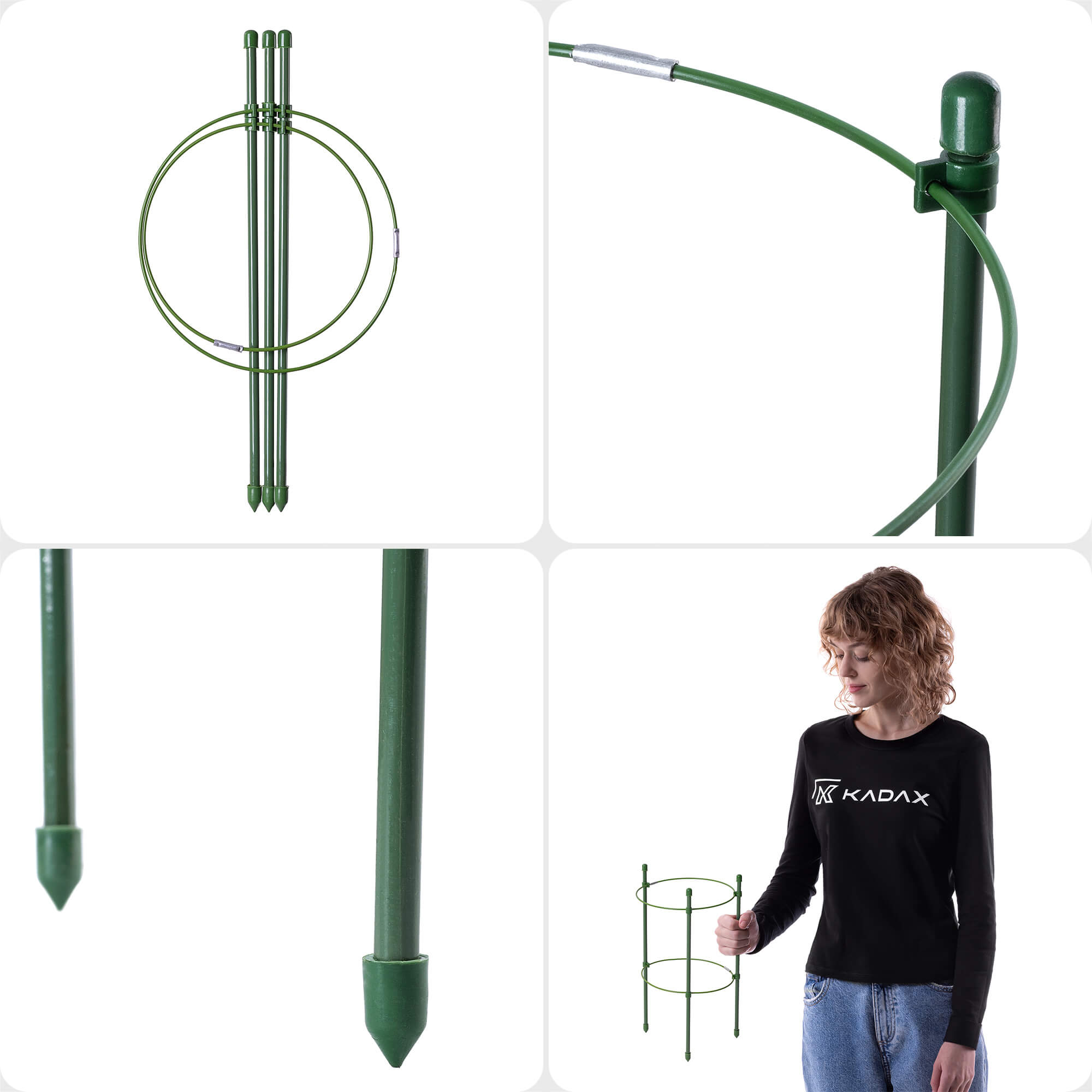 Podpora pierścieniowa do roślin Bodiel 30 cm 3 szt.
