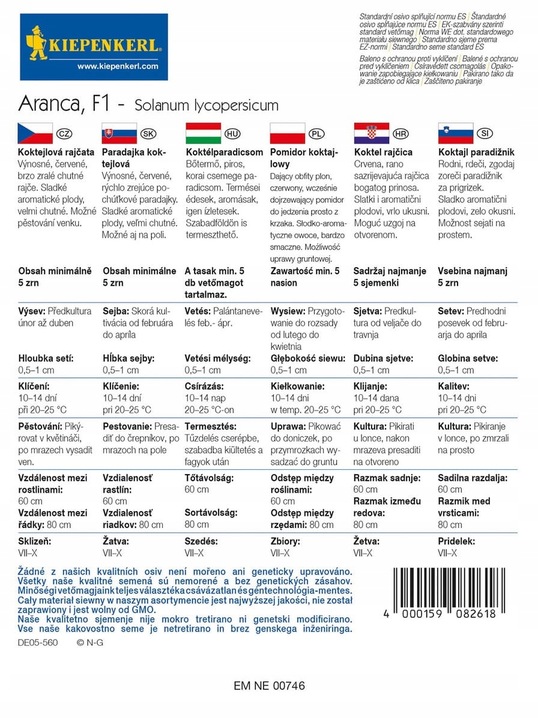 Kiepenkerl Pomidor koktajlowy Aranca F1