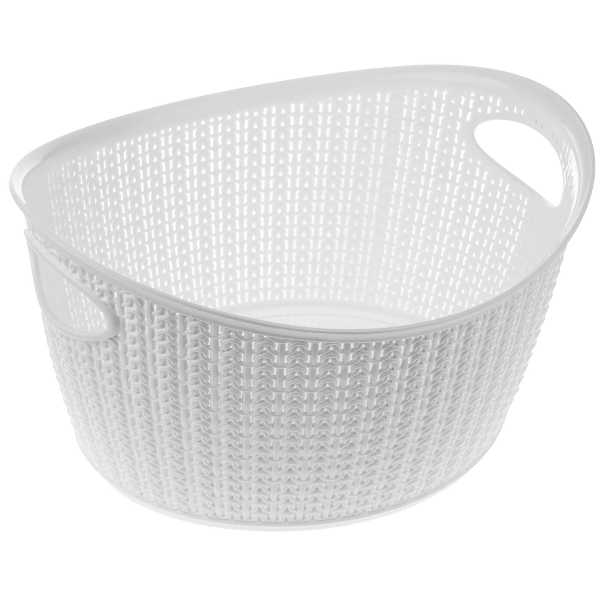 Koszyk plastikowy owalny Malm 9L, biały