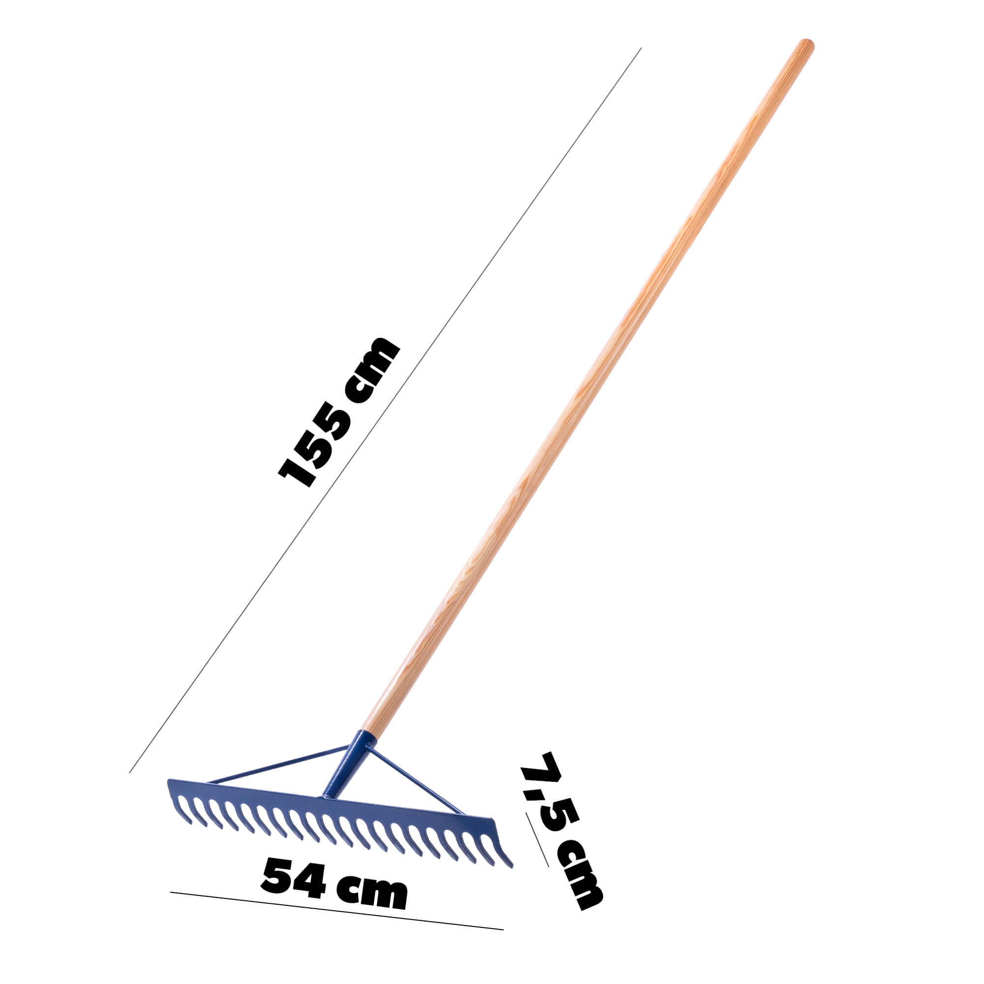 Grabie metalowe Ripi 54 x 155 cm, niebieskie