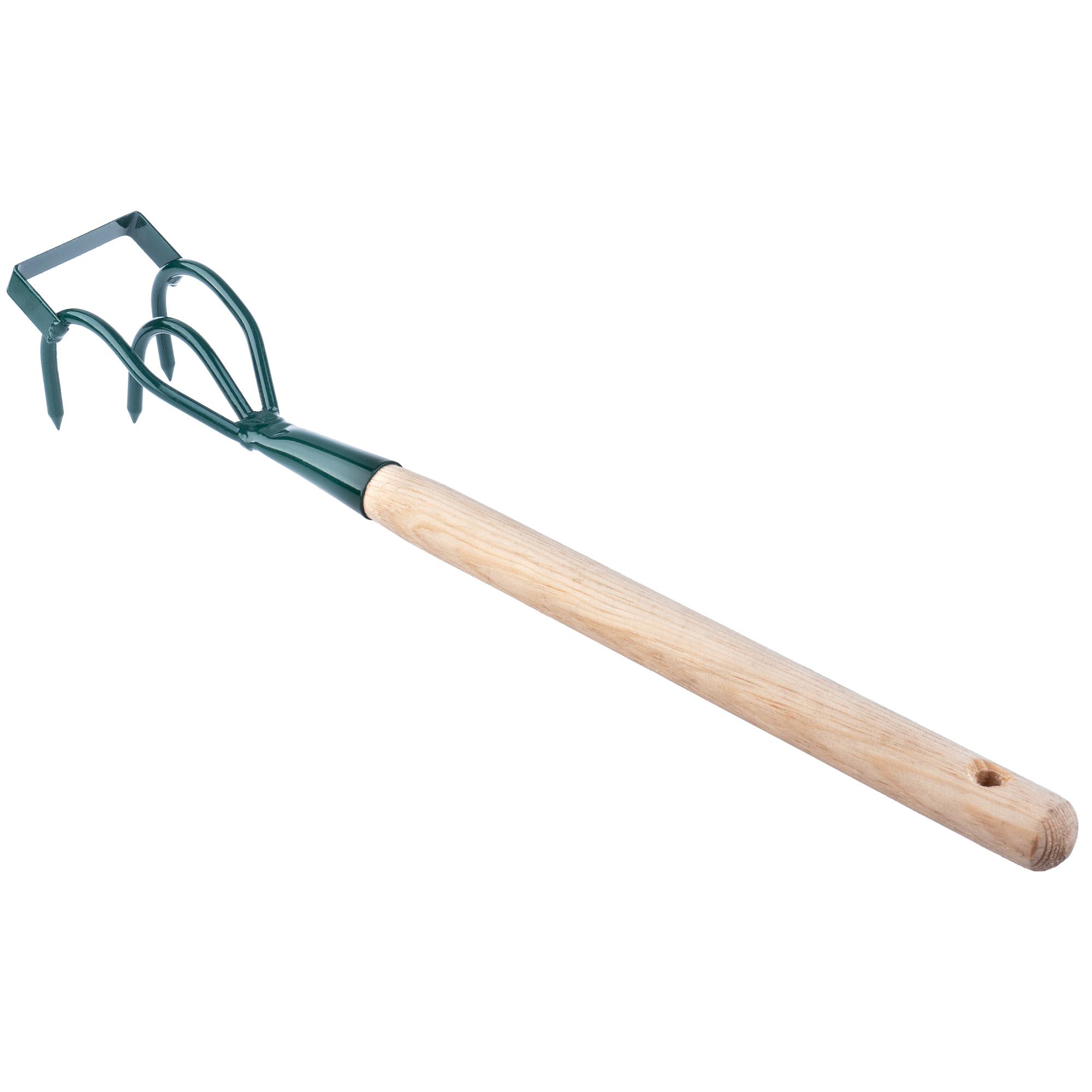 Kultywator ręczny 3-zębny 43 cm, zielony