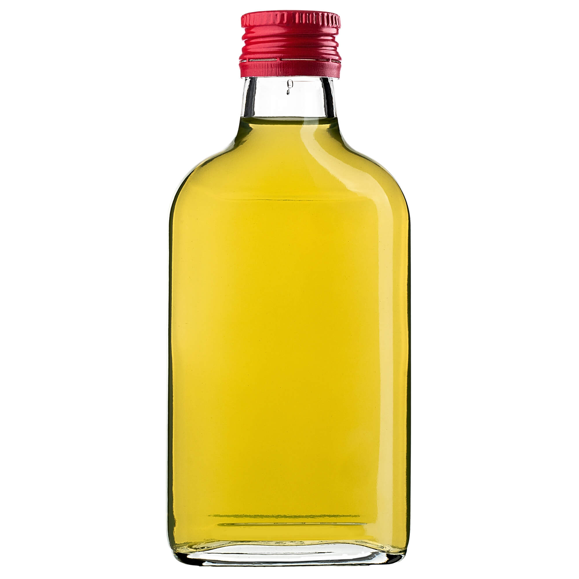 Butelka piersiówka Viane 200ml z czerwoną zakrętką 50 szt.