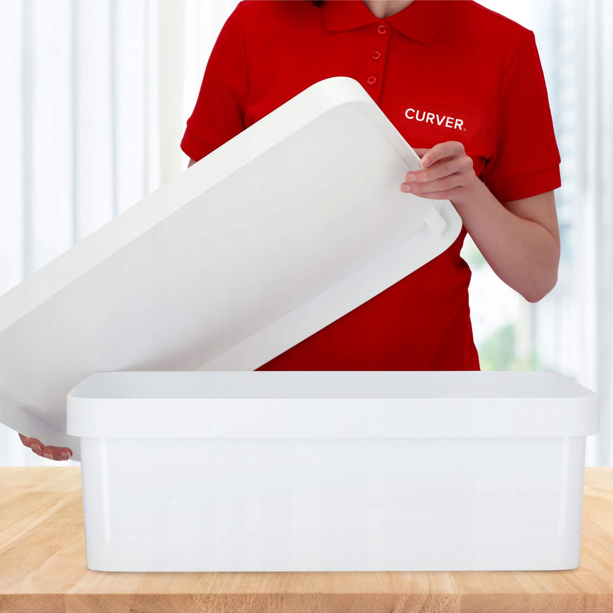 Pojemnik z pokrywą Curver Infinity 30L, biały