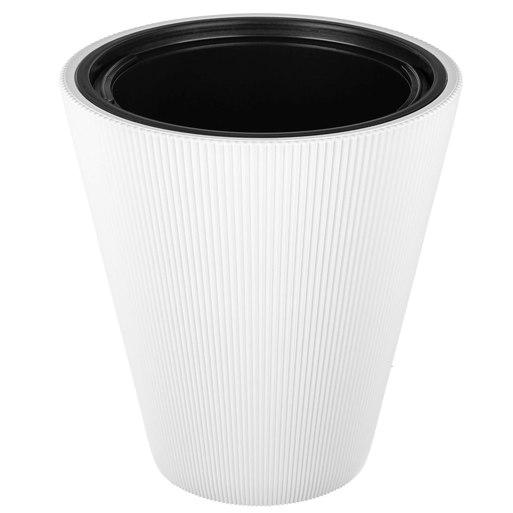 Doniczka Linea 30 cm, biała, 1 szt.