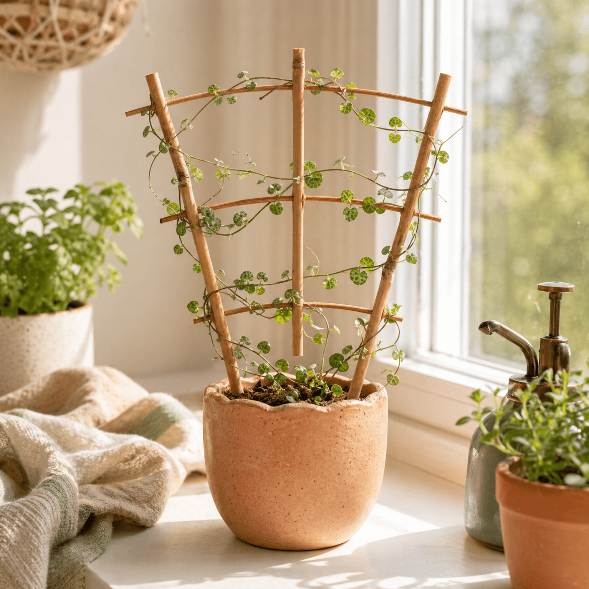 Drabinka bambusowa do roślin Taio 26 cm 5 szt.
