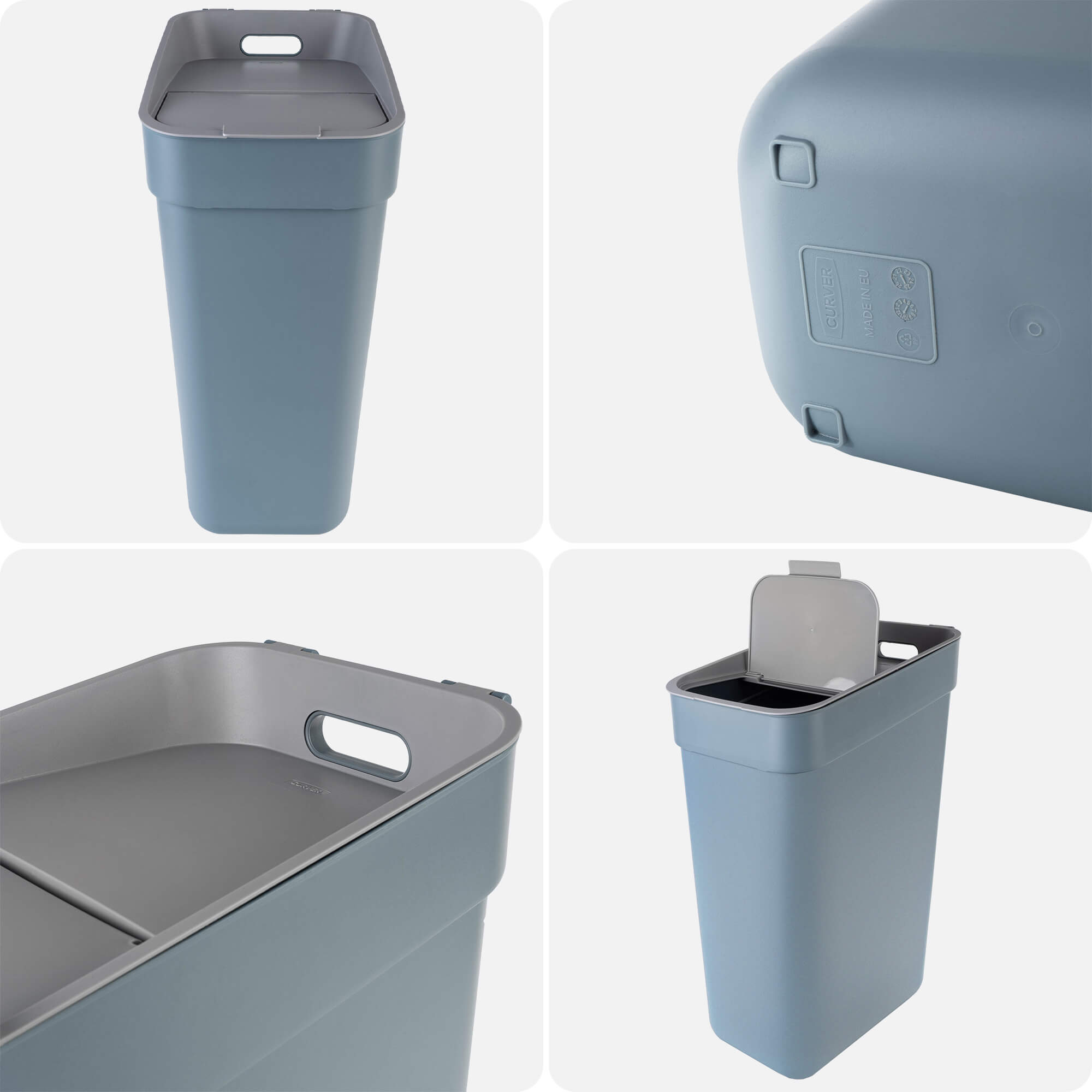 Kosz do segregacji śmieci Curver Ready to Collect 30L niebieski