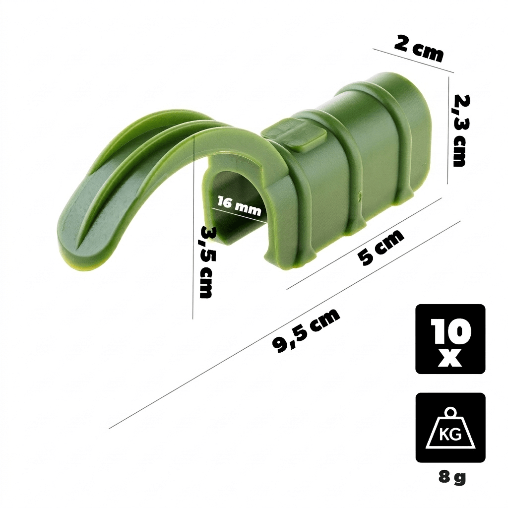 Łącznik do mocowania folii do tyczek Lachat 16 mm 10 szt.