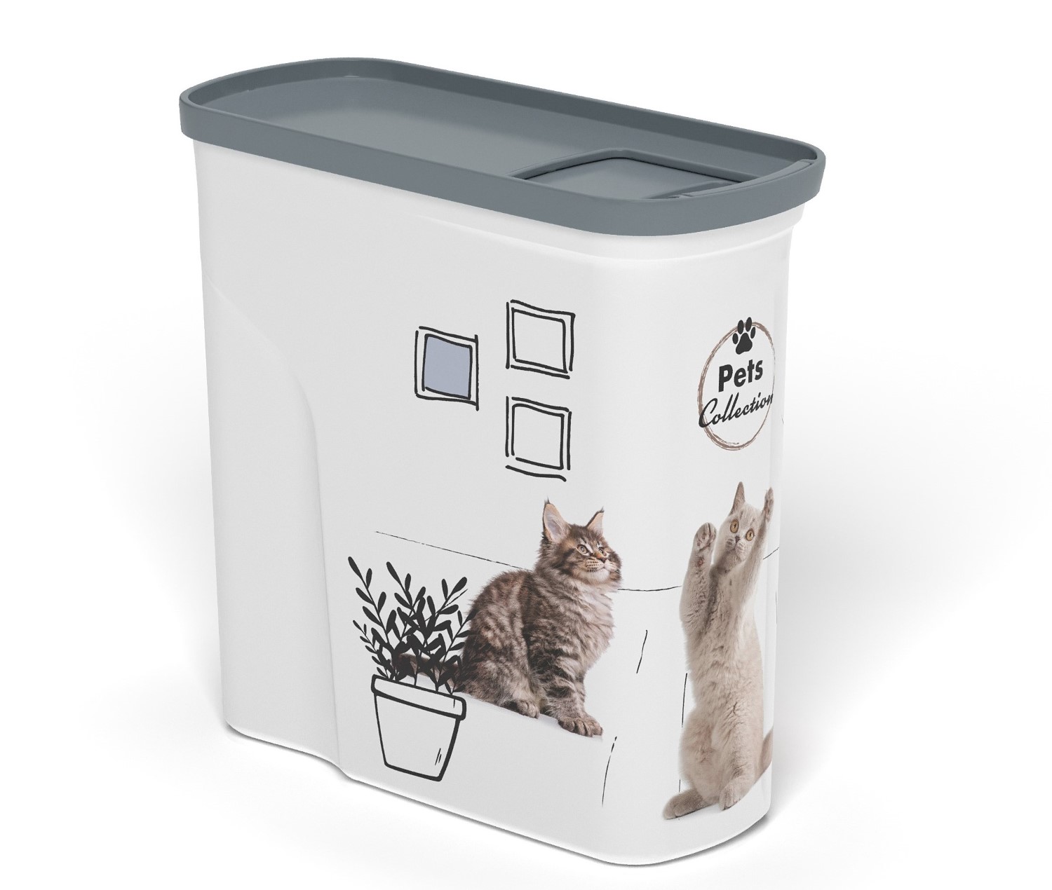 Pojemnik na karmę dla kota Curver Pet Life 2L