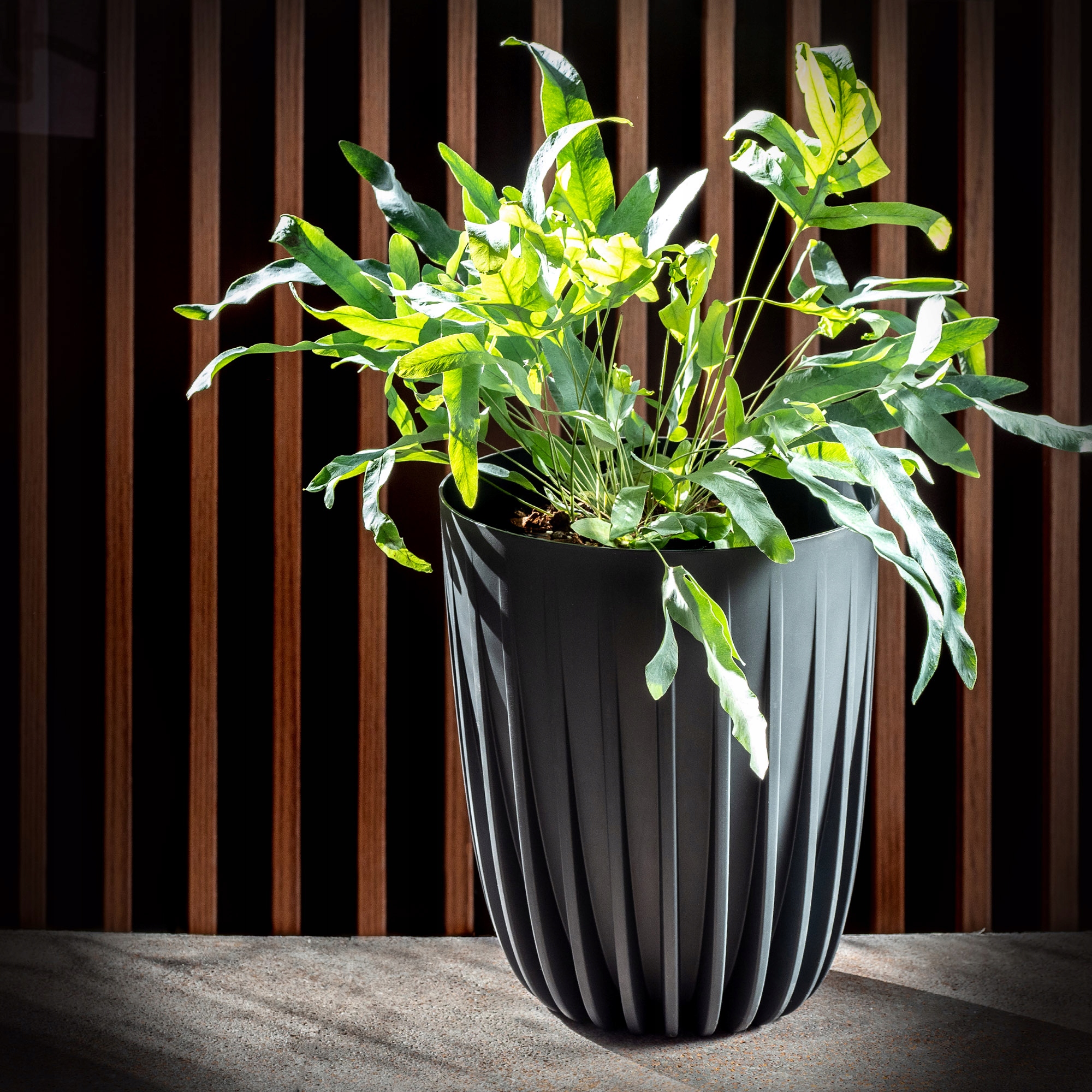 Eko doniczka z wkładem Costa 19 cm, antracyt