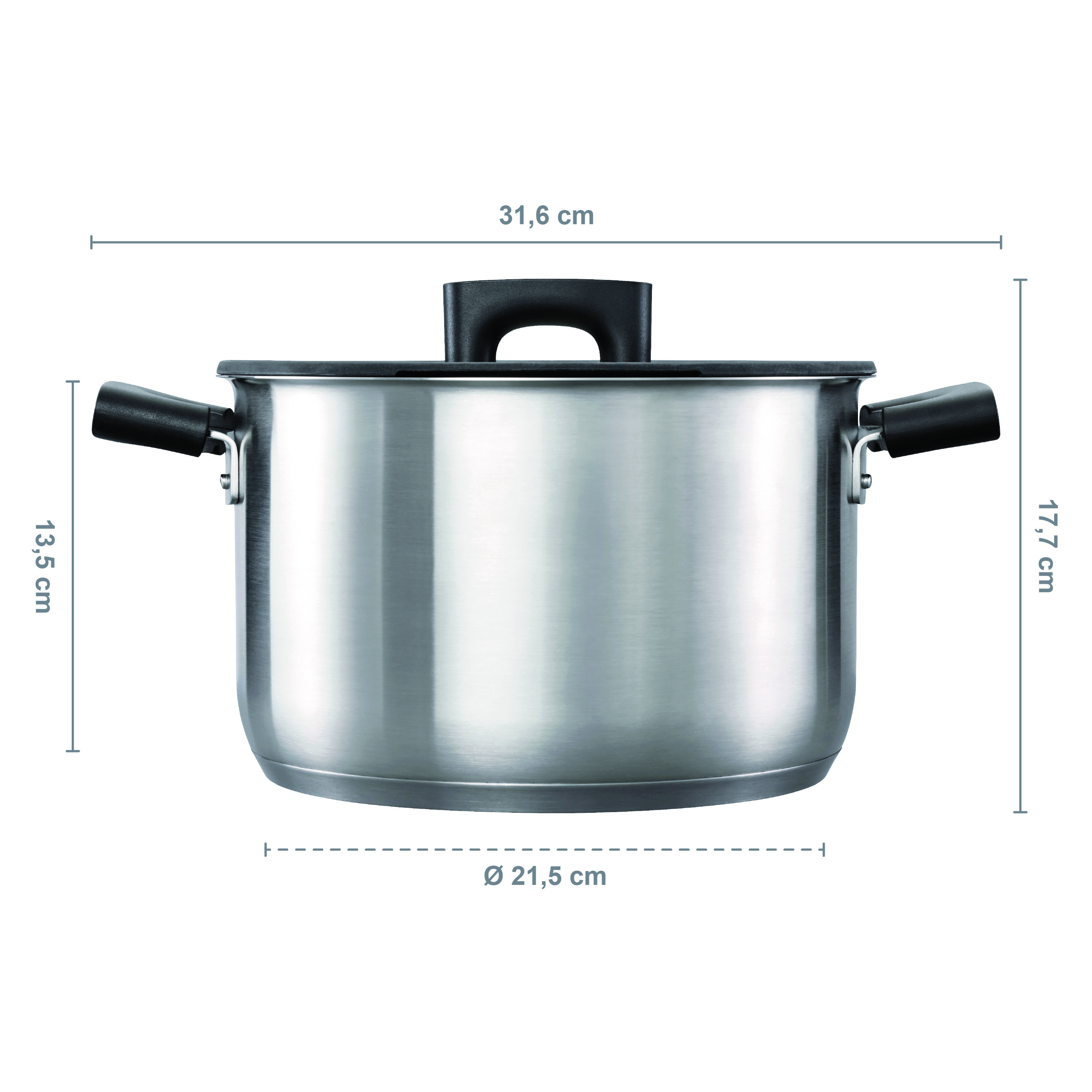Fiskars 1052241 HF Steel Garnek 5 l z pokrywką