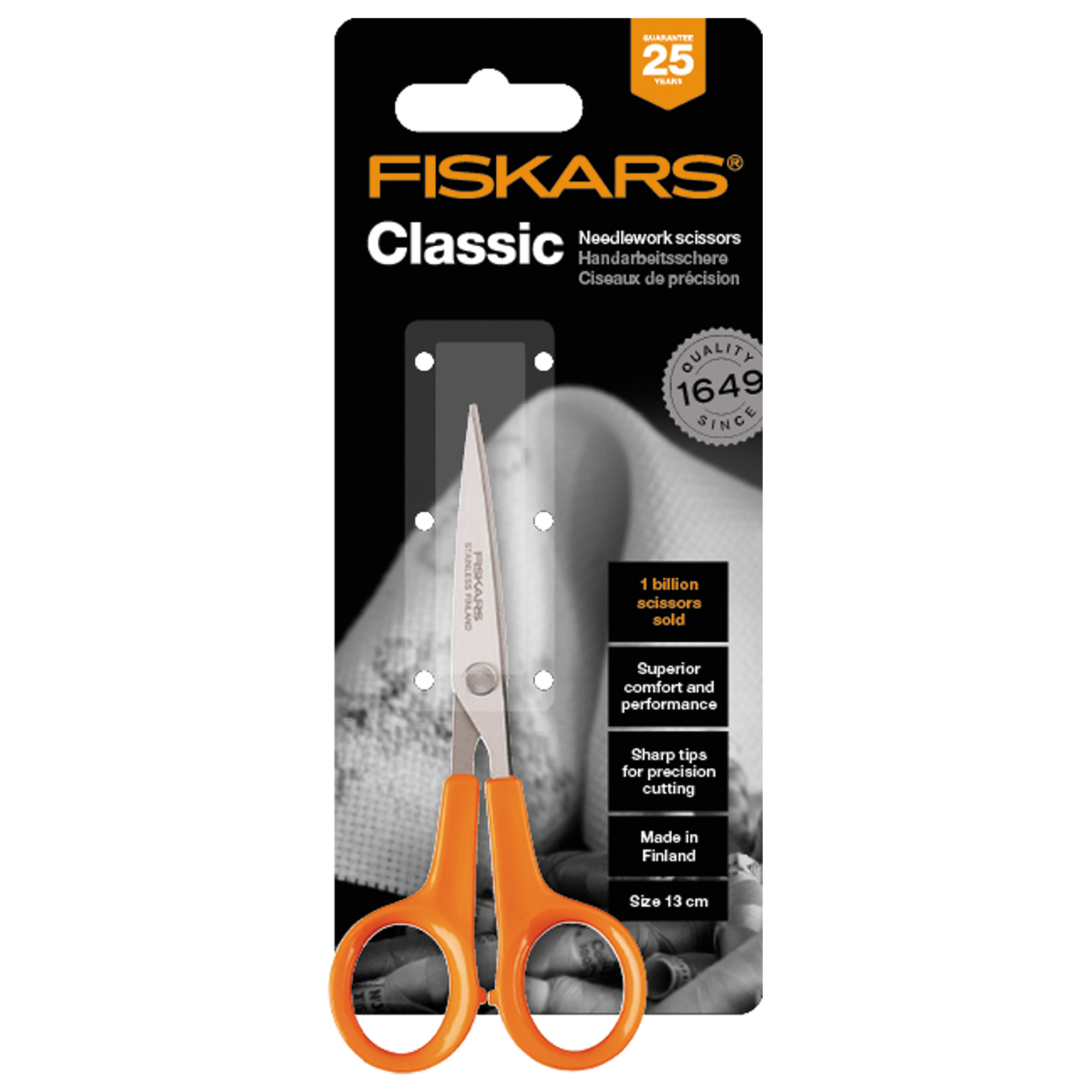 Fiskars 1005153 Classic Nożyczki do nitek 13 cm