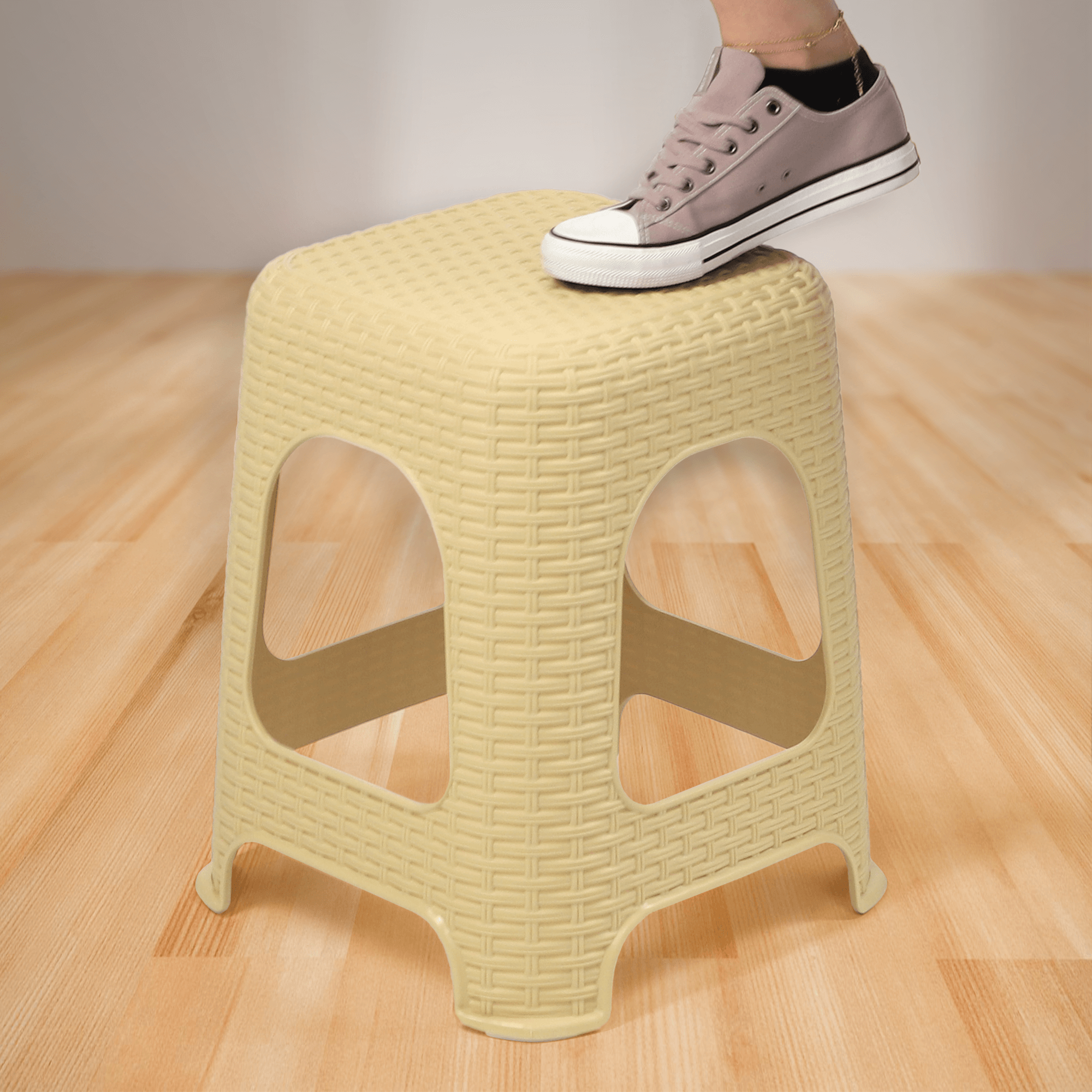 Taboret kuchenny Habol 45 x 37 cm, beżowy