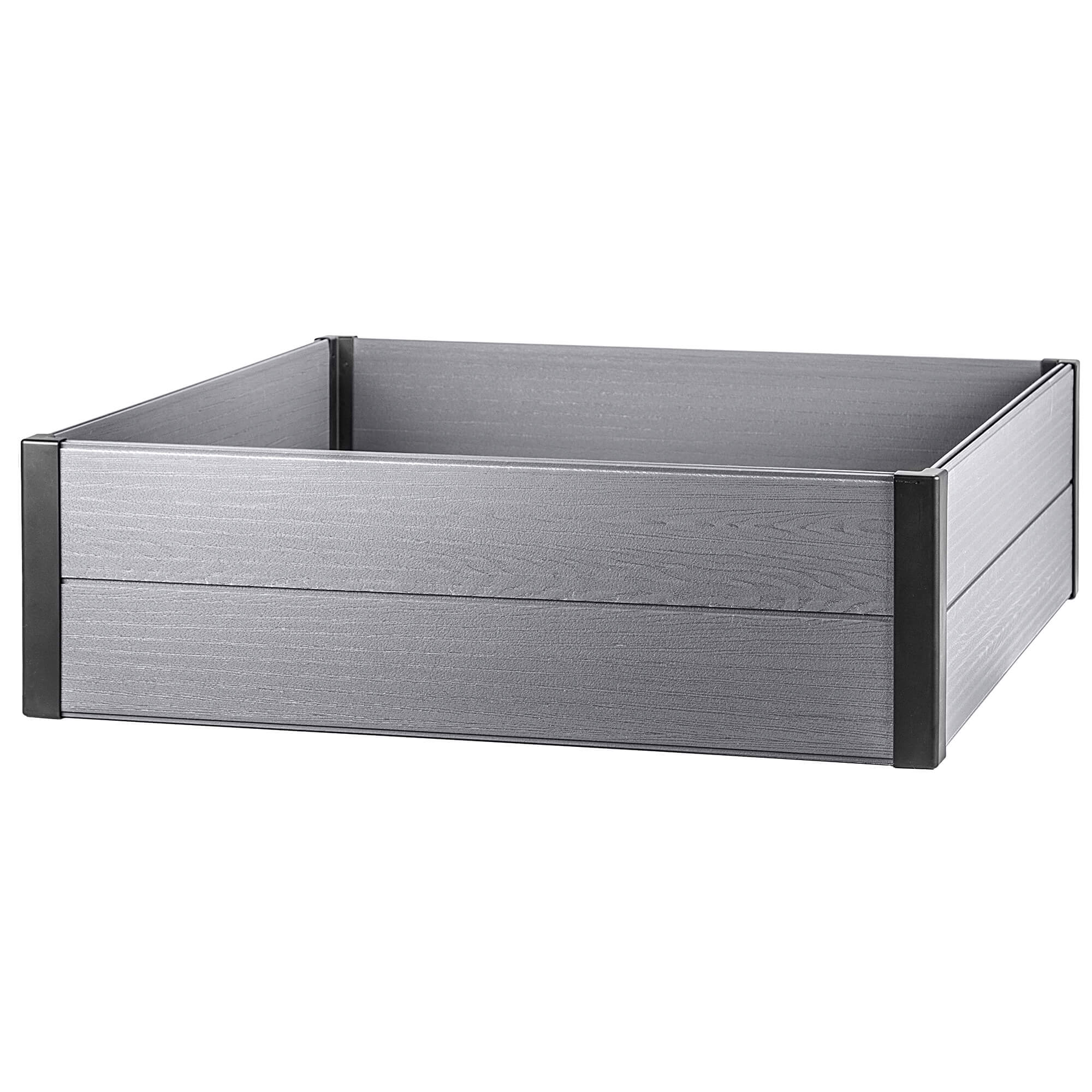 Obrzeże ogrodowe Keter Maple Garden Bed 106 x 32 cm, szare