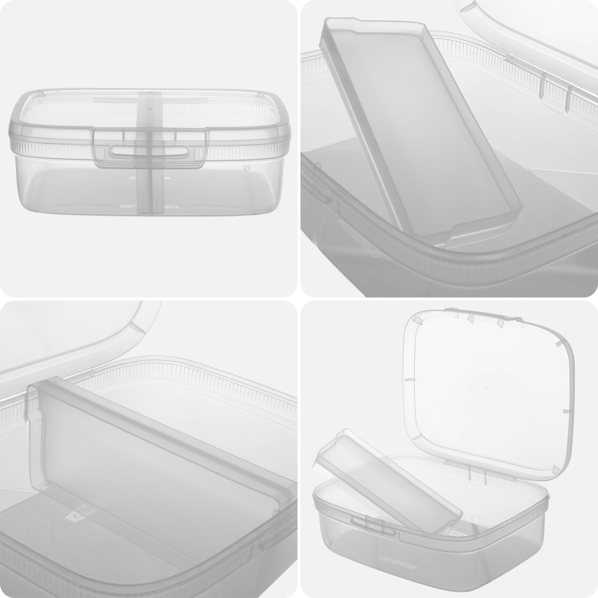 Pojemnik na żywność prostokątny Curver Snap Box 1,8L
