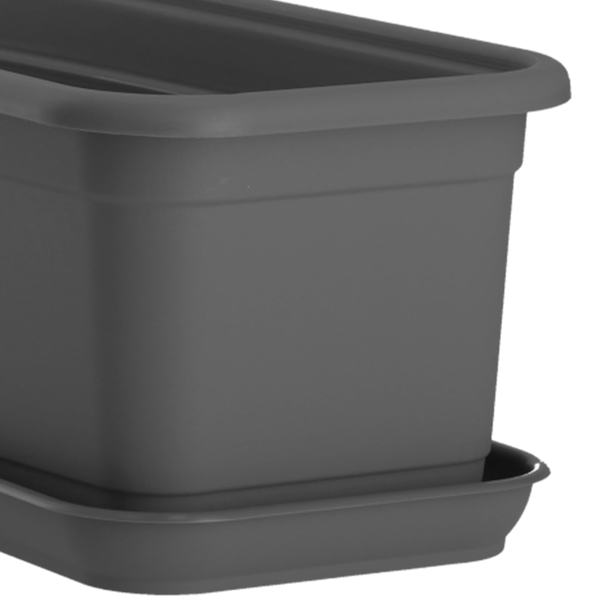 Skrzynka balkonowa z podstawką Evron 40 cm, antracyt