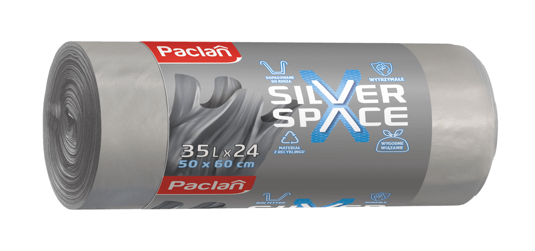 Paclan worki na śmieci Silver Space Multitop 35L 24 szt.