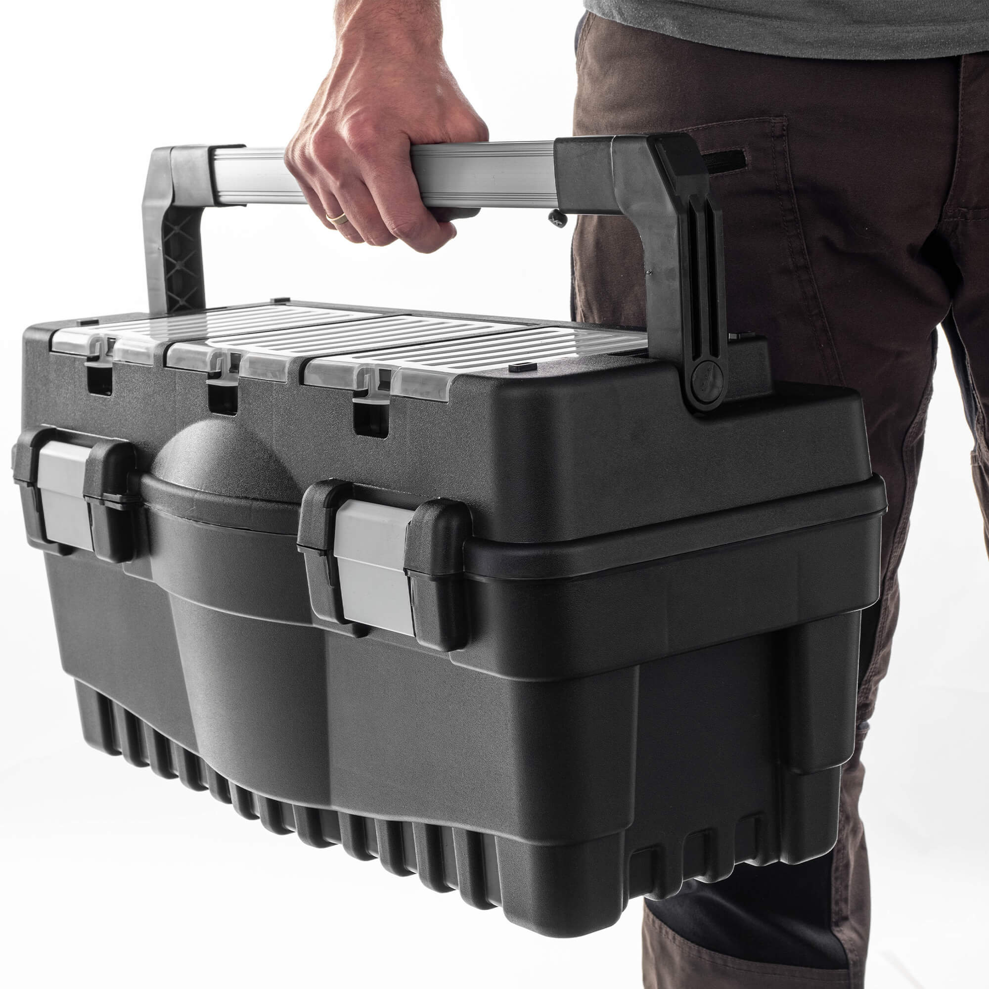 Skrzynka narzędziowa Laren z 3 organizerami
