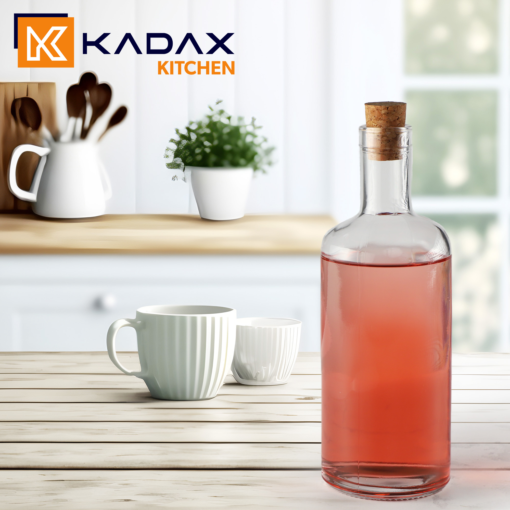 Butelka z korkiem 700 ml, 6 szt.