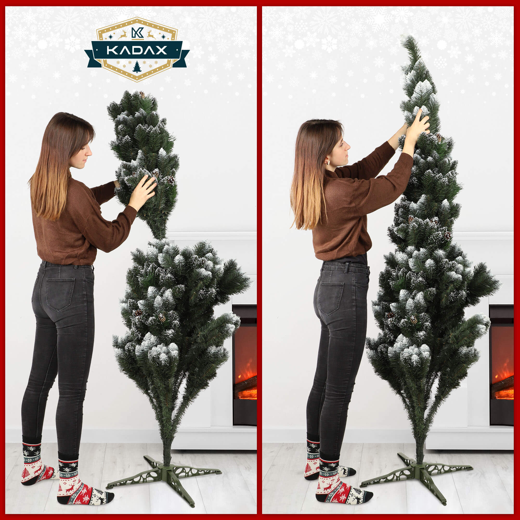 Choinka sztuczna sosna diamentowa Este 220 cm