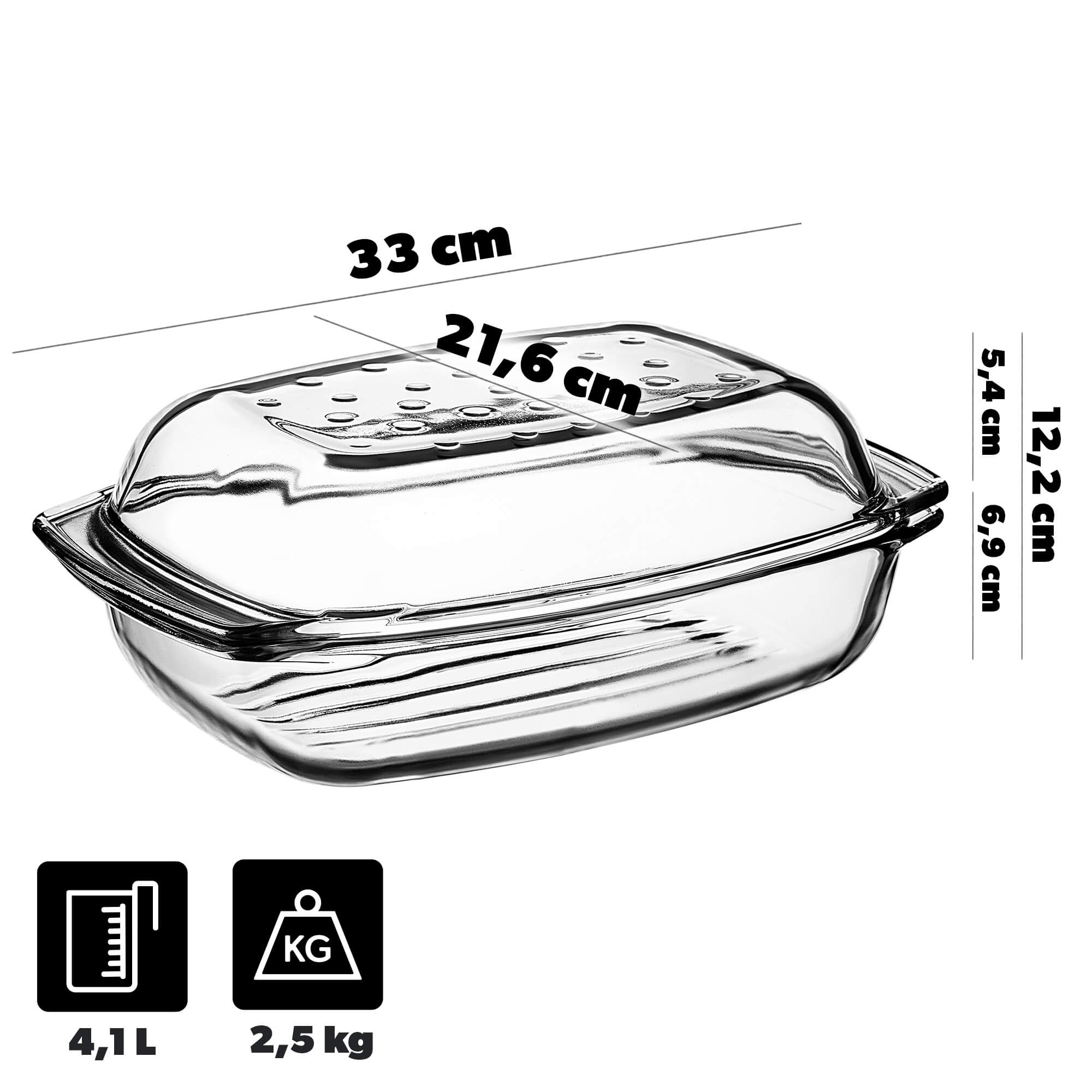 Naczynie żaroodporne Acri 4,1L