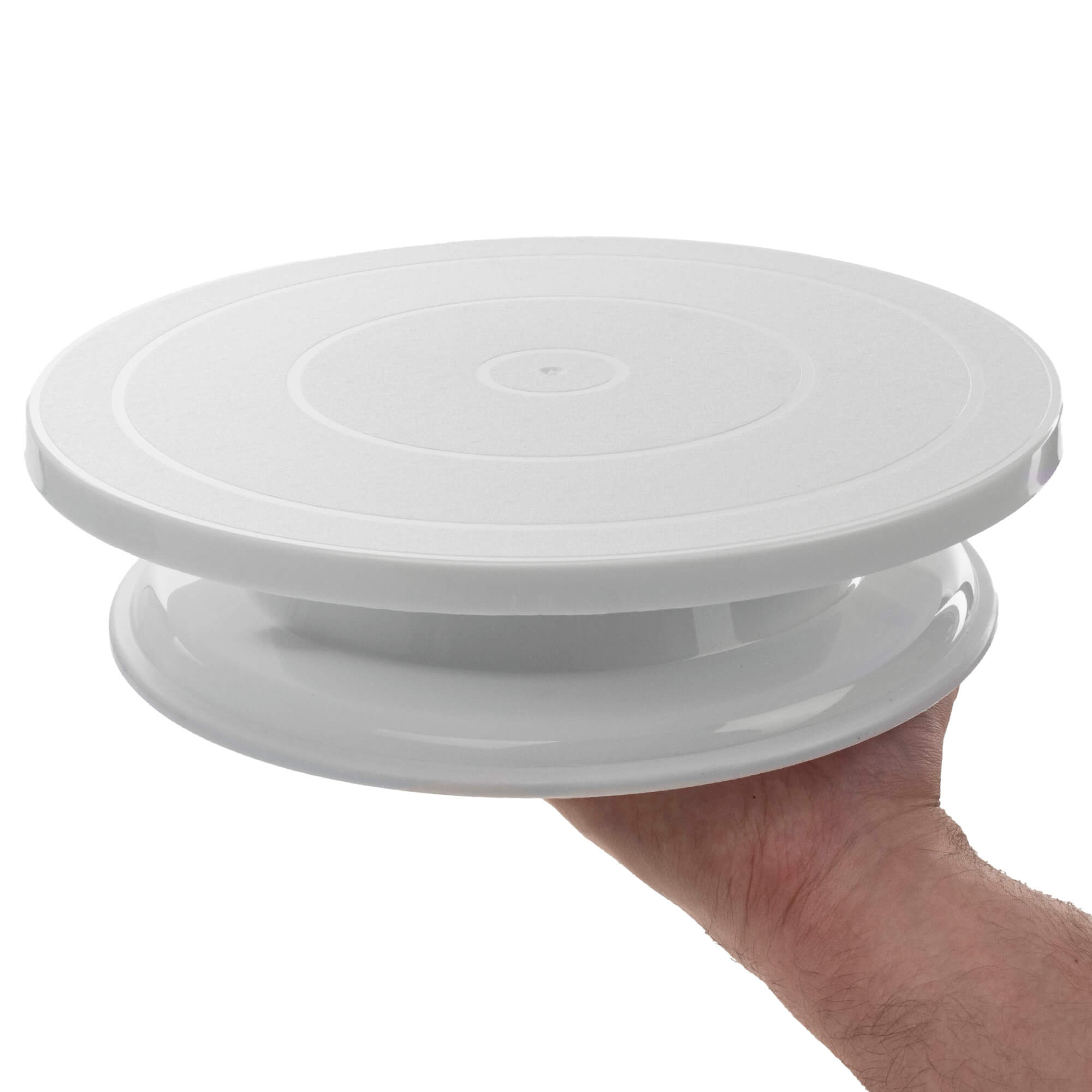 Patera obrotowa do tortów Tropea 28 cm biała