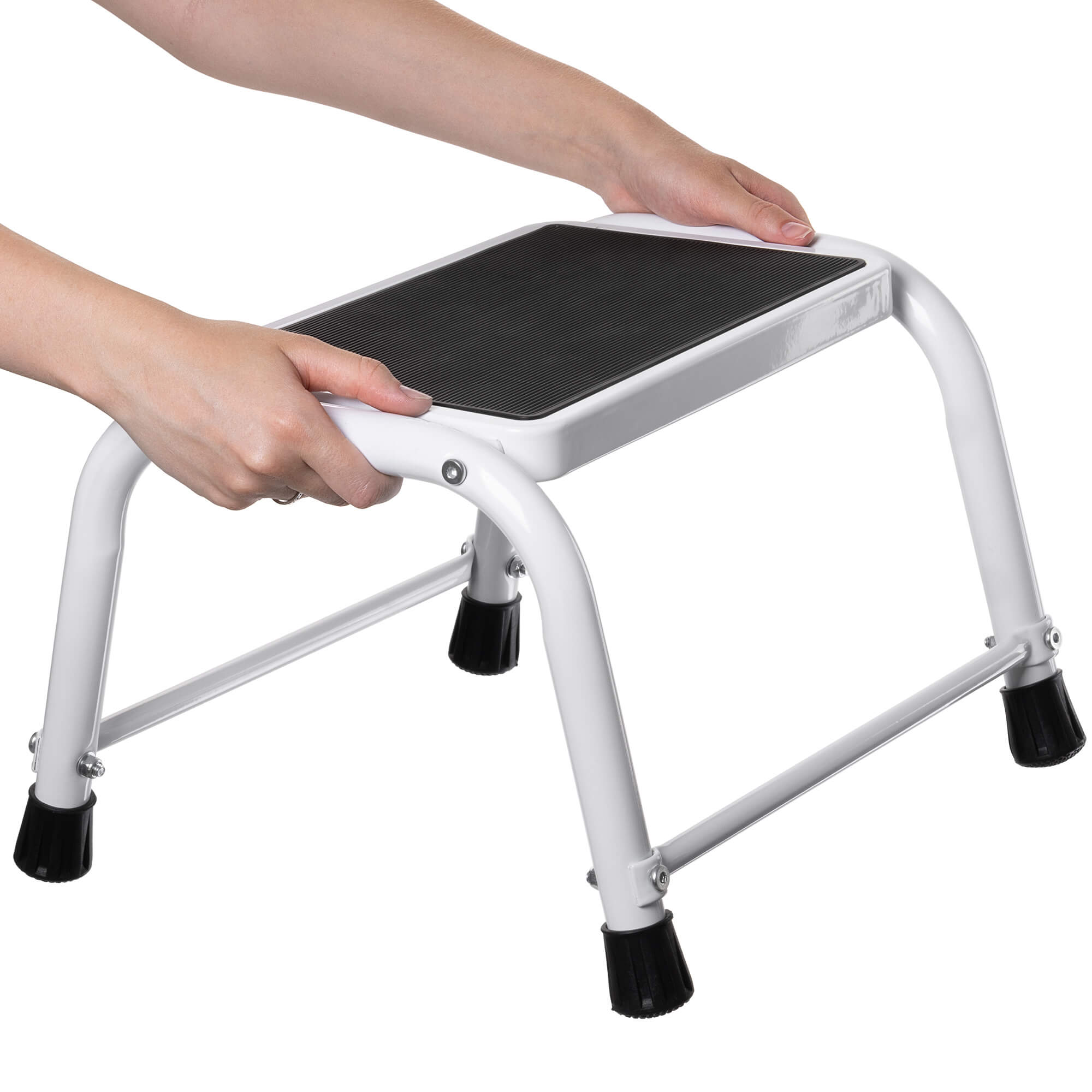 Taboret stalowy warsztatowy Strom 37 x 35 x 25 cm 150 kg