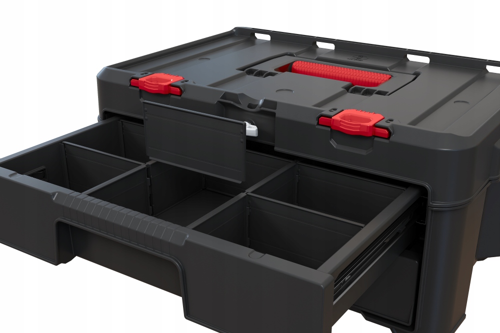 Skrzynka z 2 szufladami Keter Stack 'N' Roll 37,1L