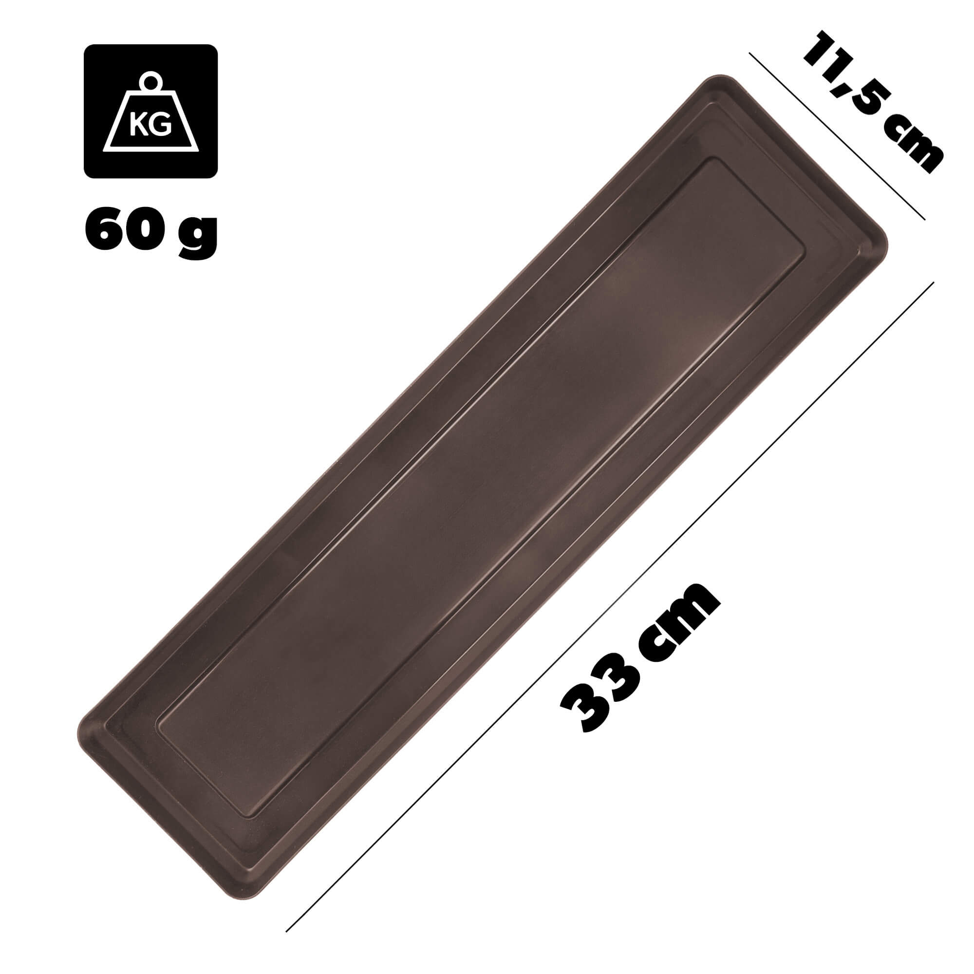 Podstawka pod skrzynkę Paulin 40cm mokka