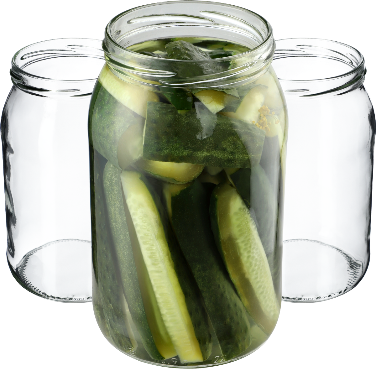 Słoiki na przetwory Simo 900ml fi 82 mm 24szt + wieczko Garden wreath