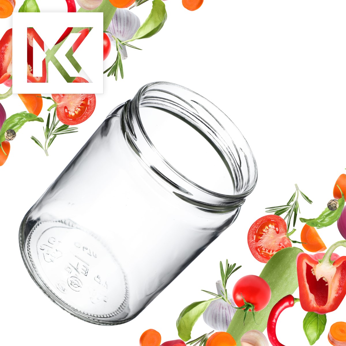 Słoiki na przetwory Maki 540ml fi 82 mm 8szt + wieczko Jagodowy mix