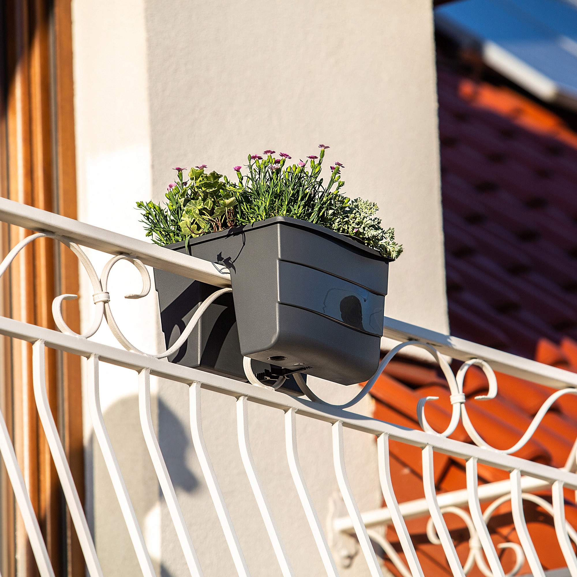 Skrzynka balustradowa Tervo 30cm grafitowa