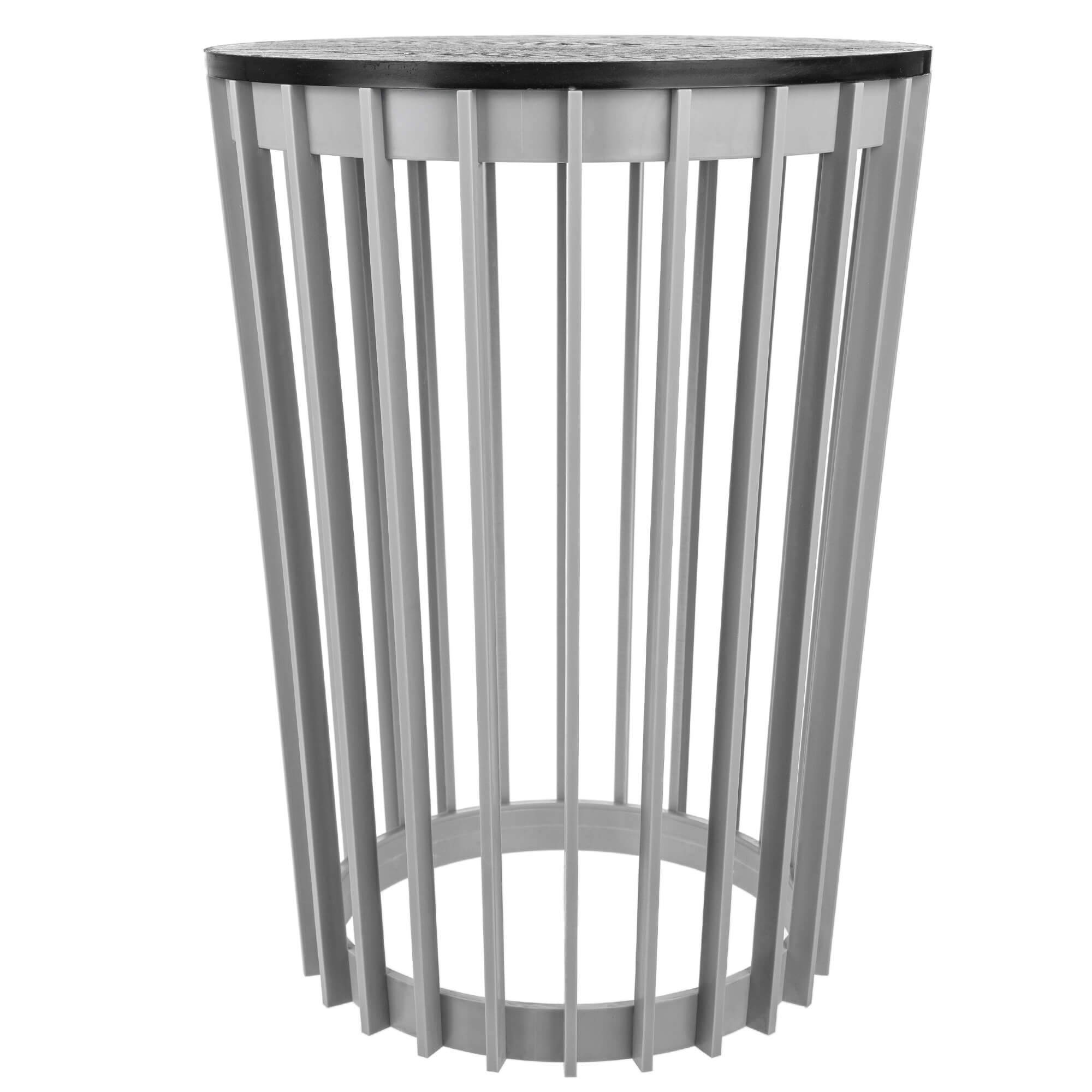 Kwietnik dwustronny Aytre 40 cm platynowy + blat czarny