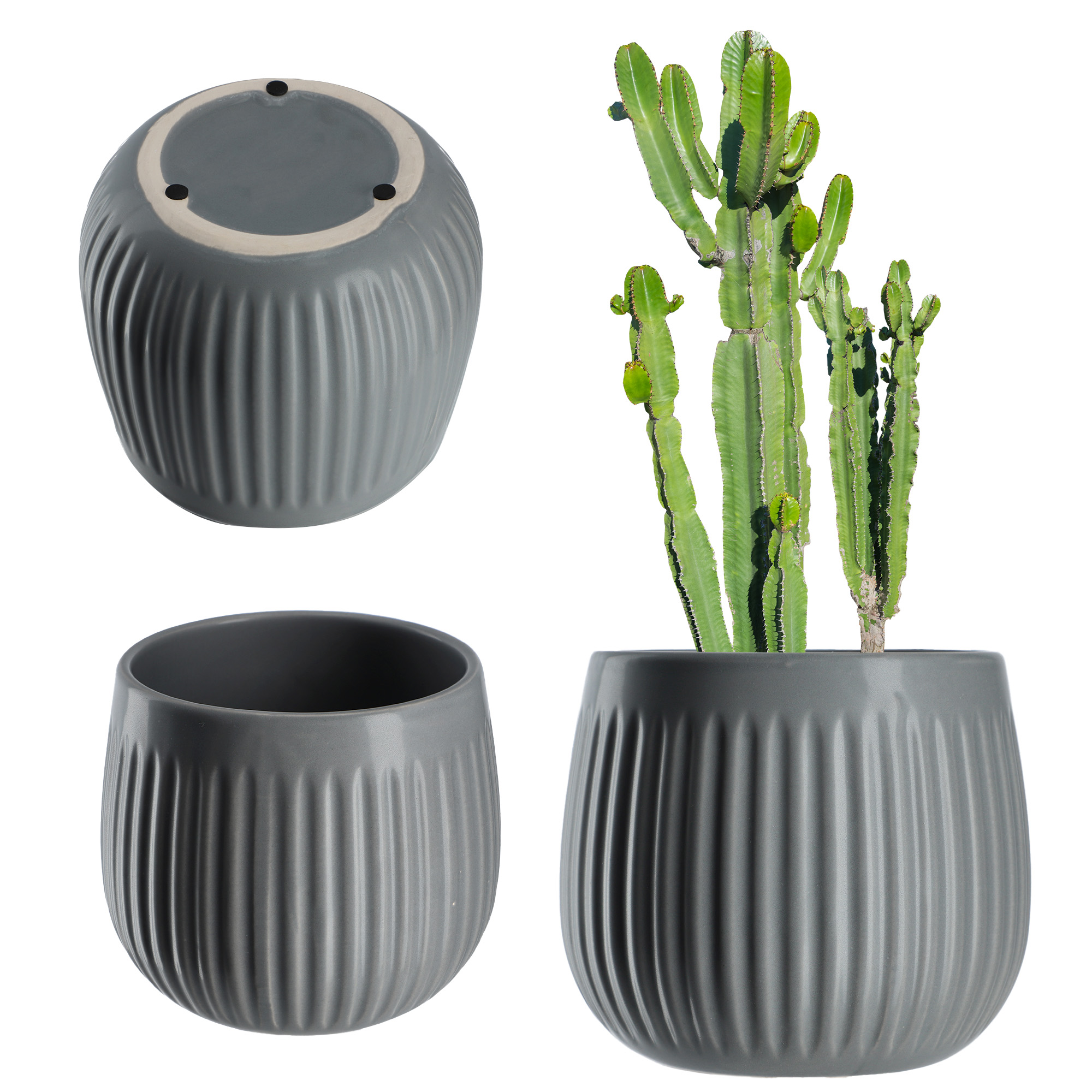 Osłonka ceramiczna Vario 14 cm, szara