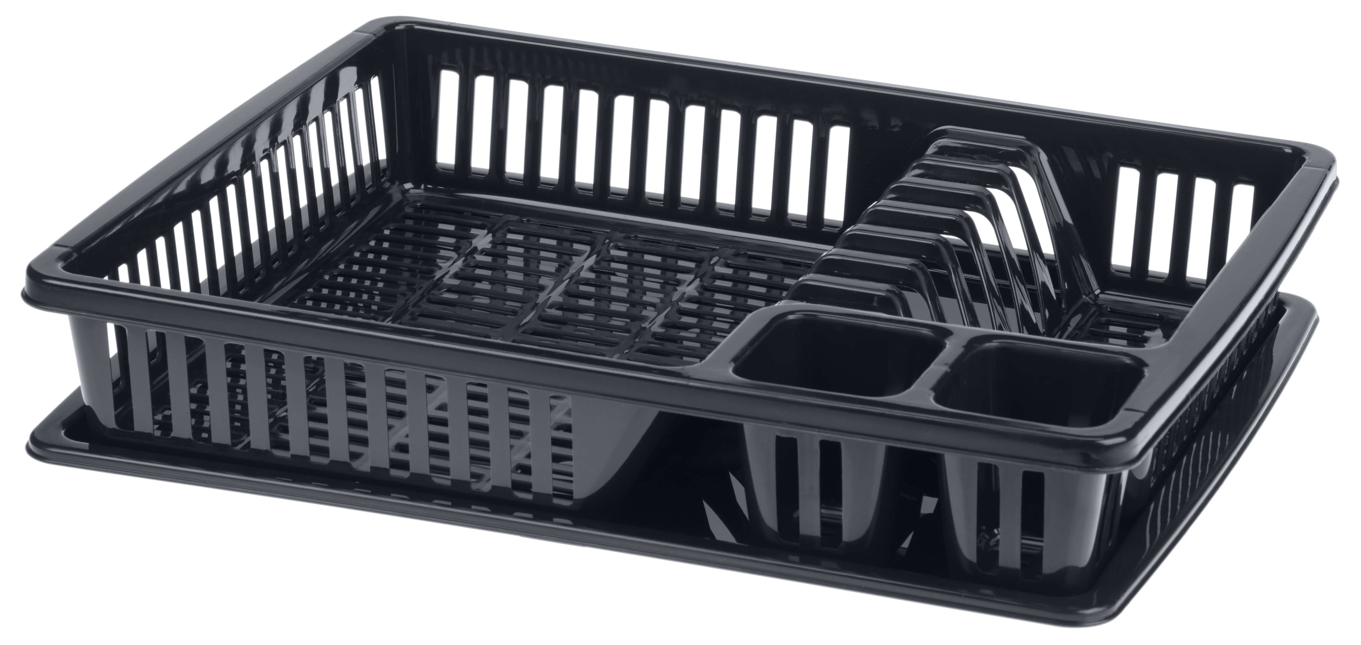 Suszarka do naczyń Jelsi 38 cm z ociekaczem, antracyt