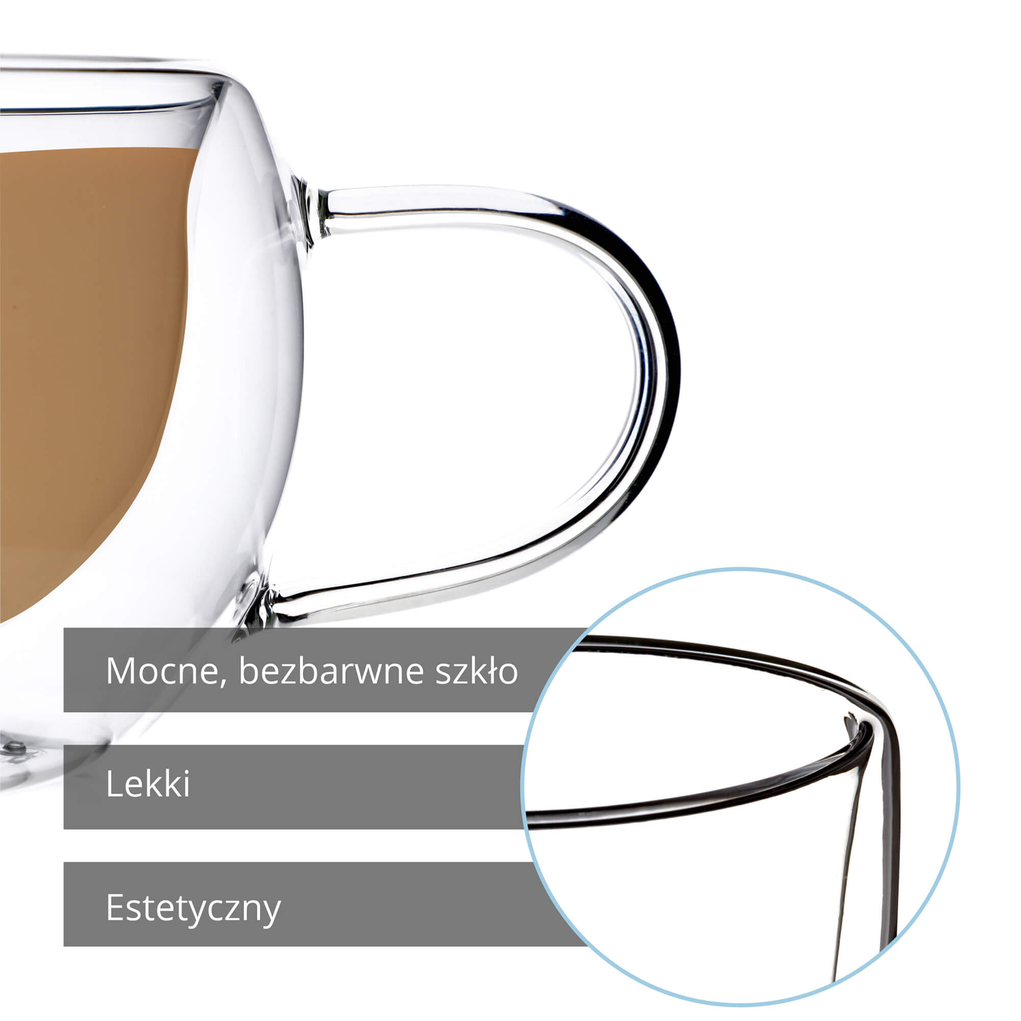 Filiżanki termiczne z podwójną ścianką Forli 280 ml, 4 szt.