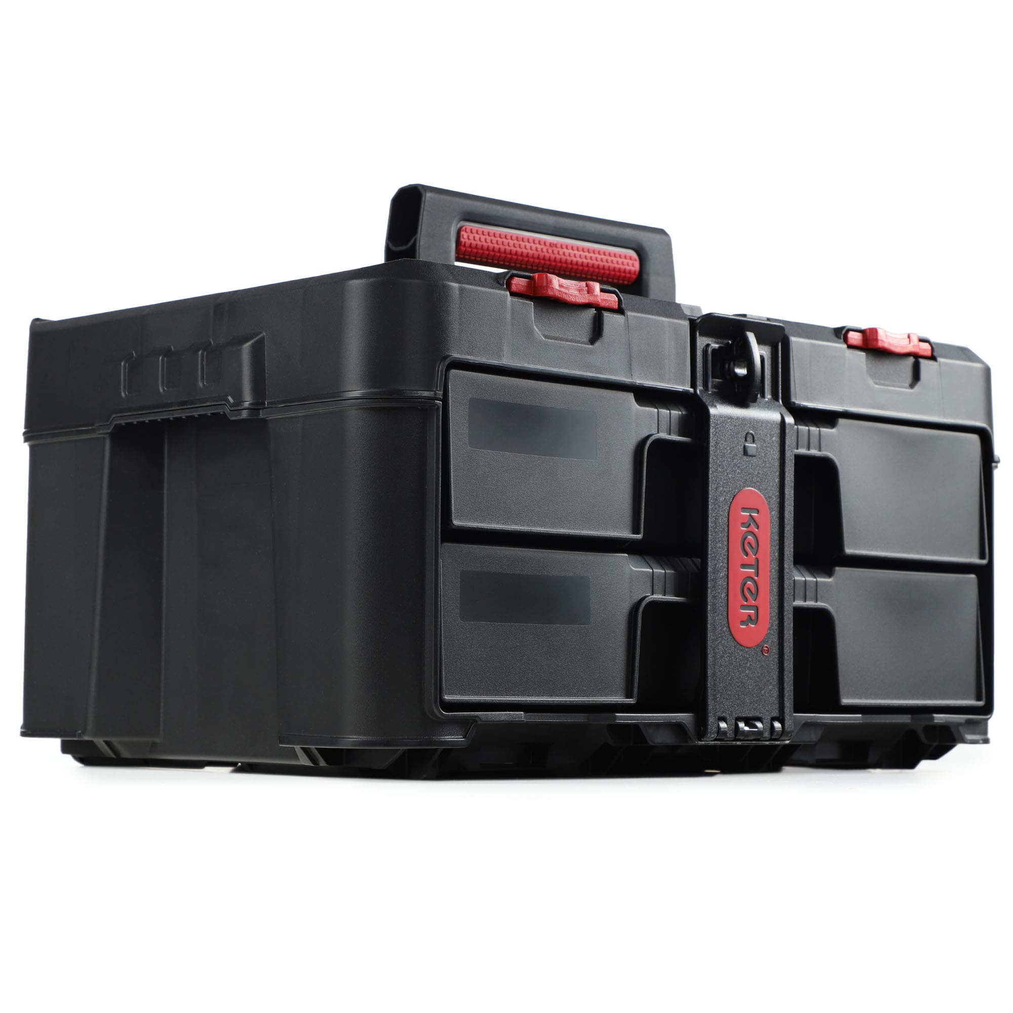 Skrzynka z 2 szufladami Keter Stack 'N' Roll 37,1L