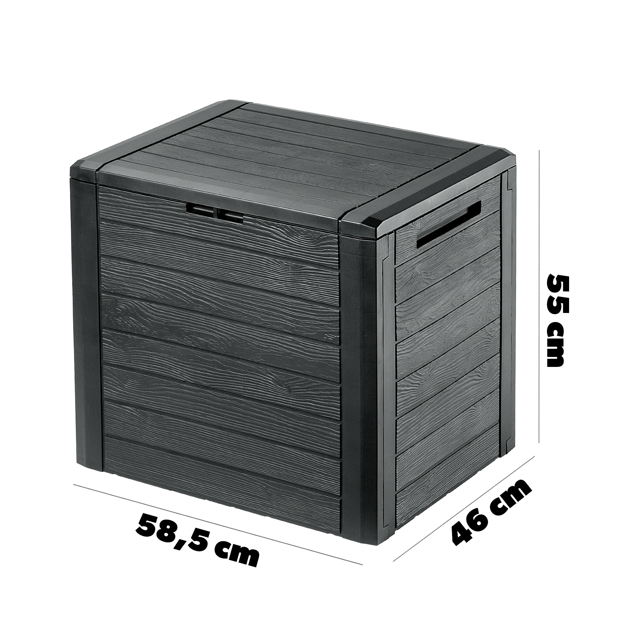 Skrzynia ogrodowa Grewena 140L, antracyt