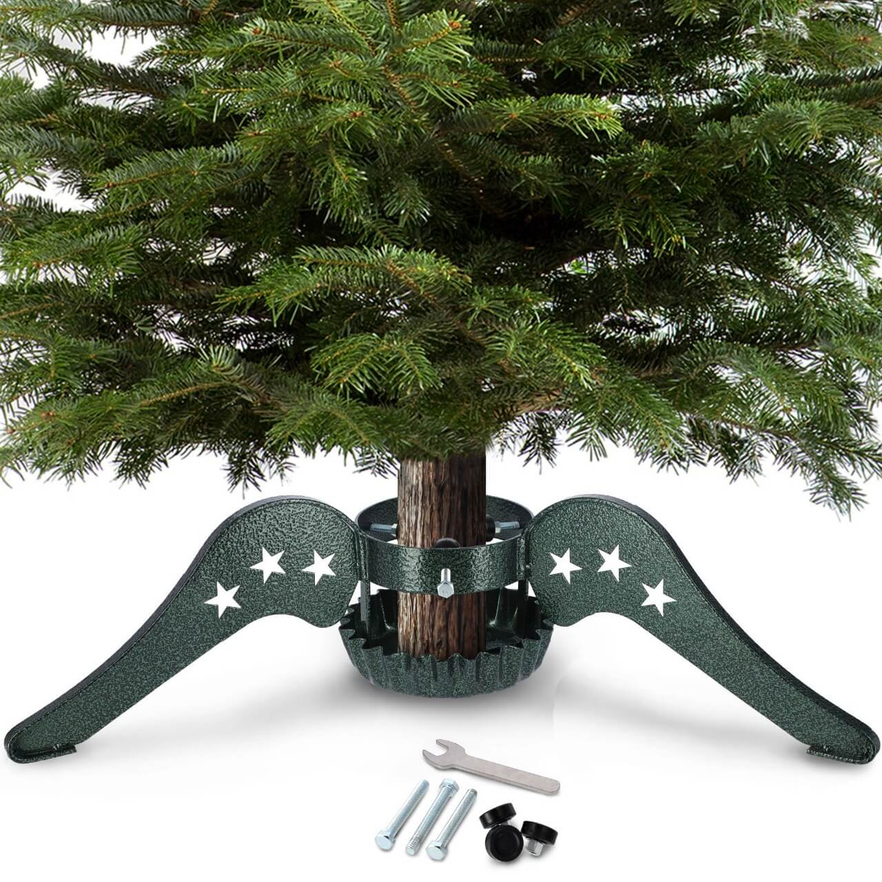 Stojak na choinkę stalowy 70 cm zielony