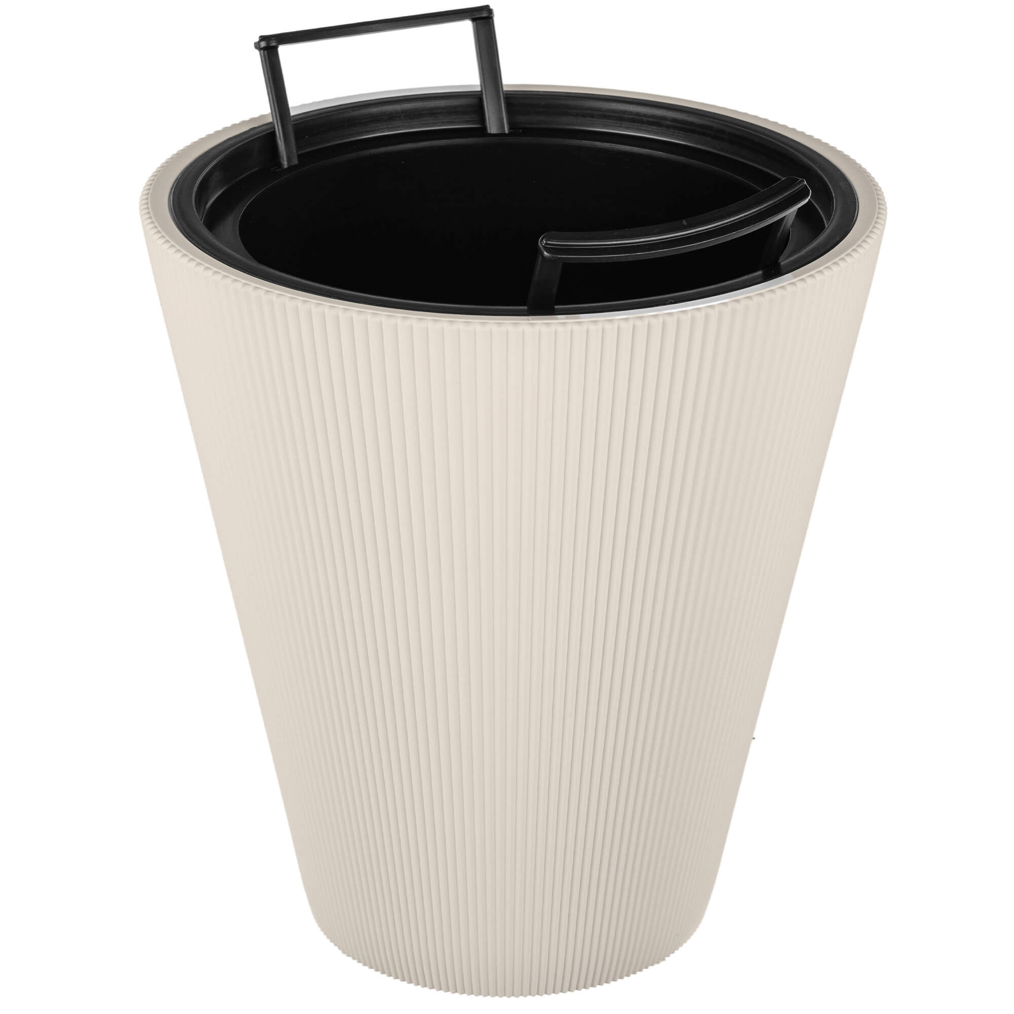 Doniczka Linea 30 cm, migdał 1 szt.