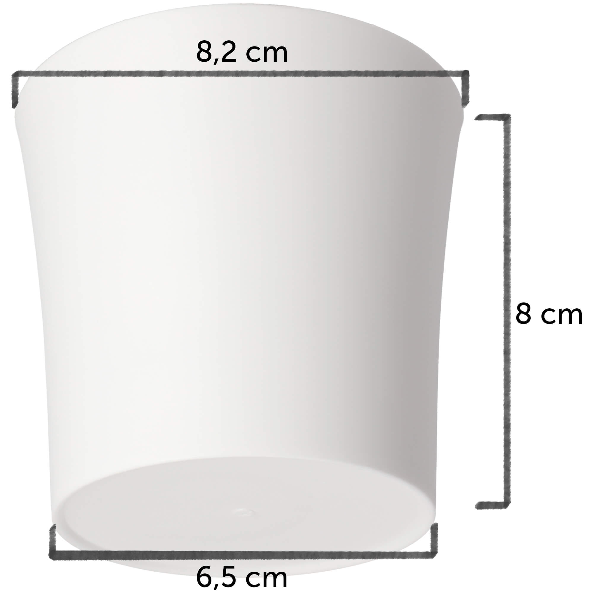 Doniczka na kwiaty Ersa 8 cm, biała