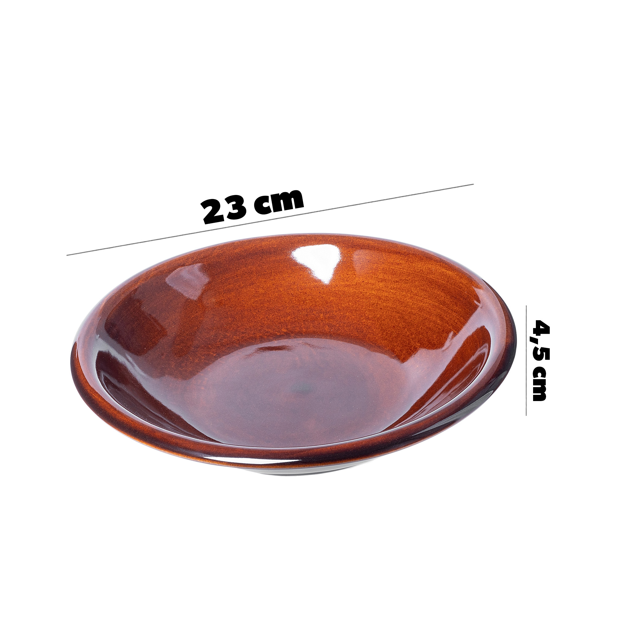 Talerz kamionkowy głęboki Olympia 23 cm, 6 szt.