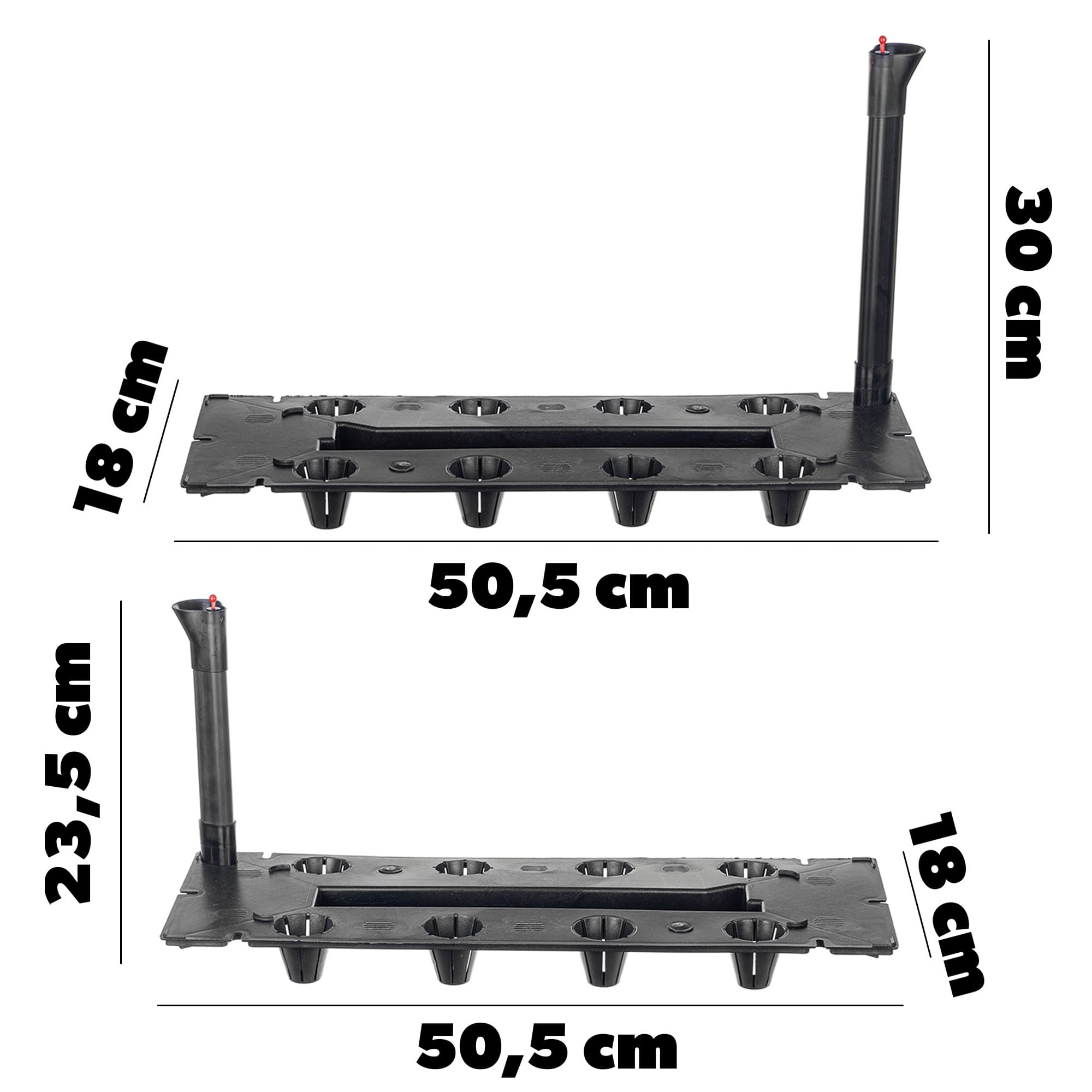 System nawadniający Winden do doniczek prostokątny 50.5 x 18 cm WL2