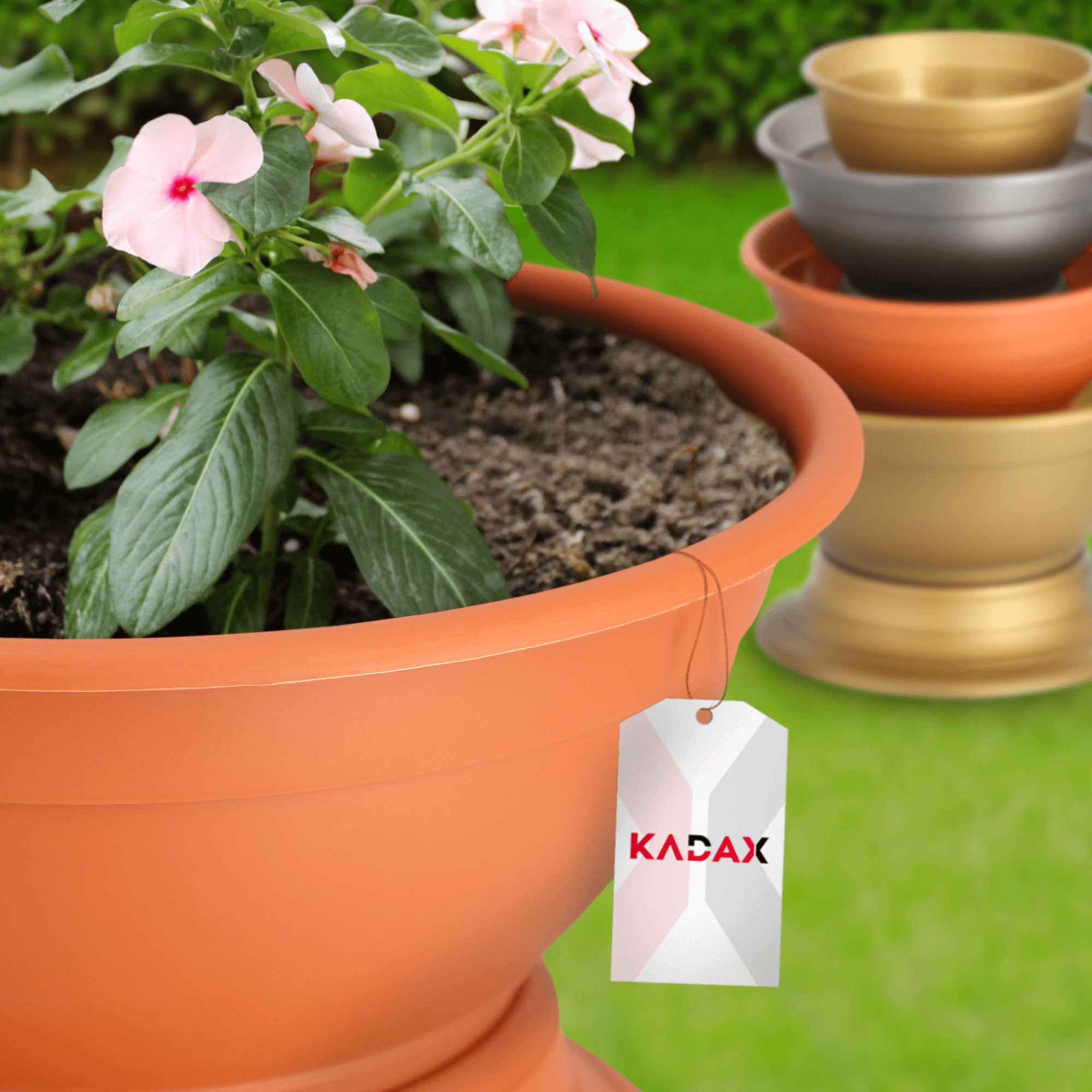 Misa cmentarna Ulmi na kwiaty 29 cm, terrakota