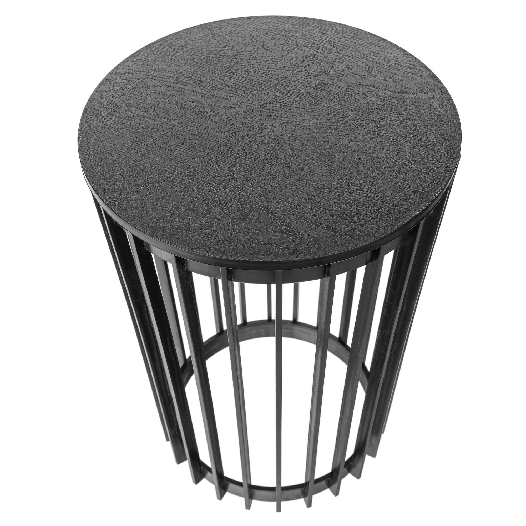 Kwietnik dwustronny Aytre 54 cm czarny + blat czarny