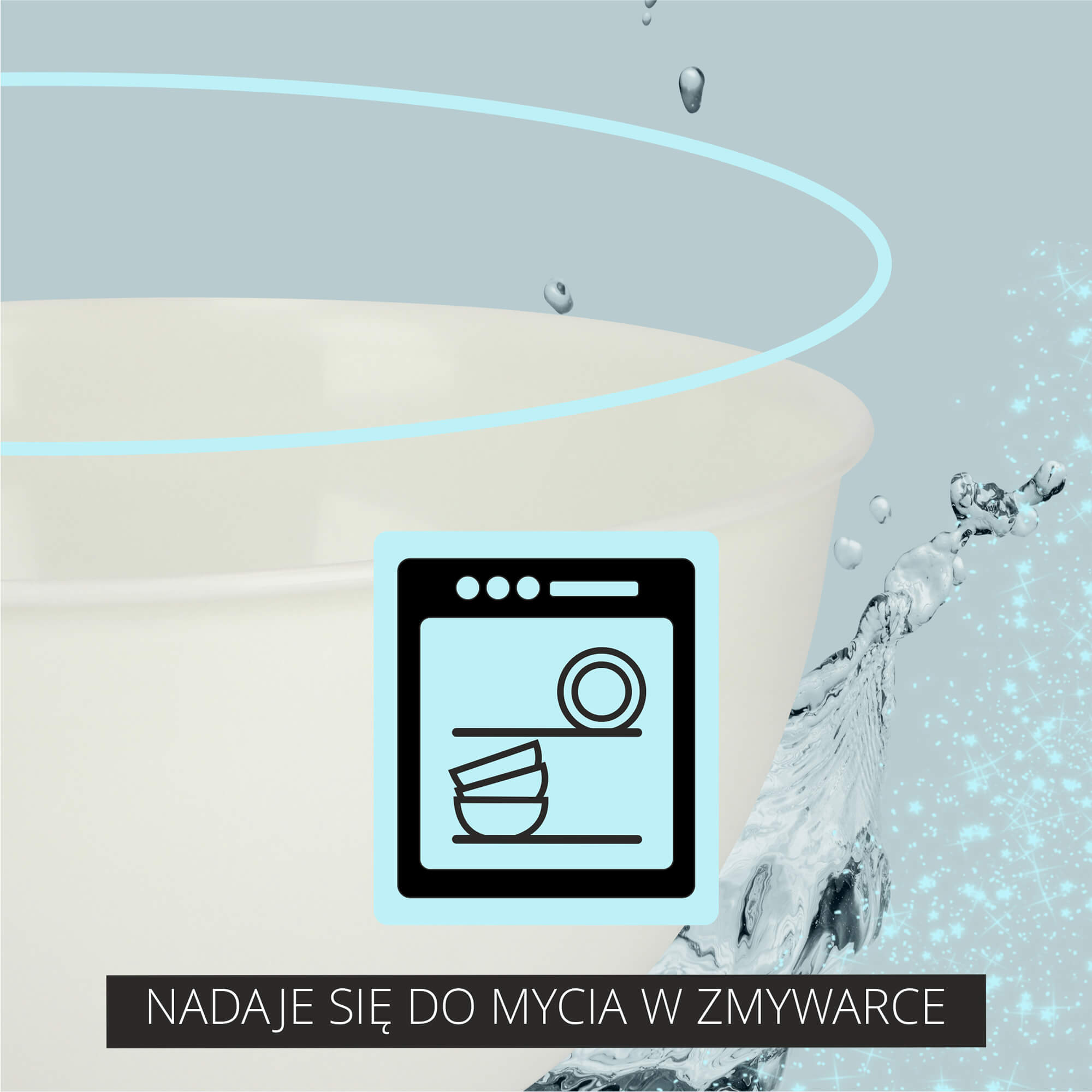 Plastikowa miska kuchenna Musano 5L, kremowa