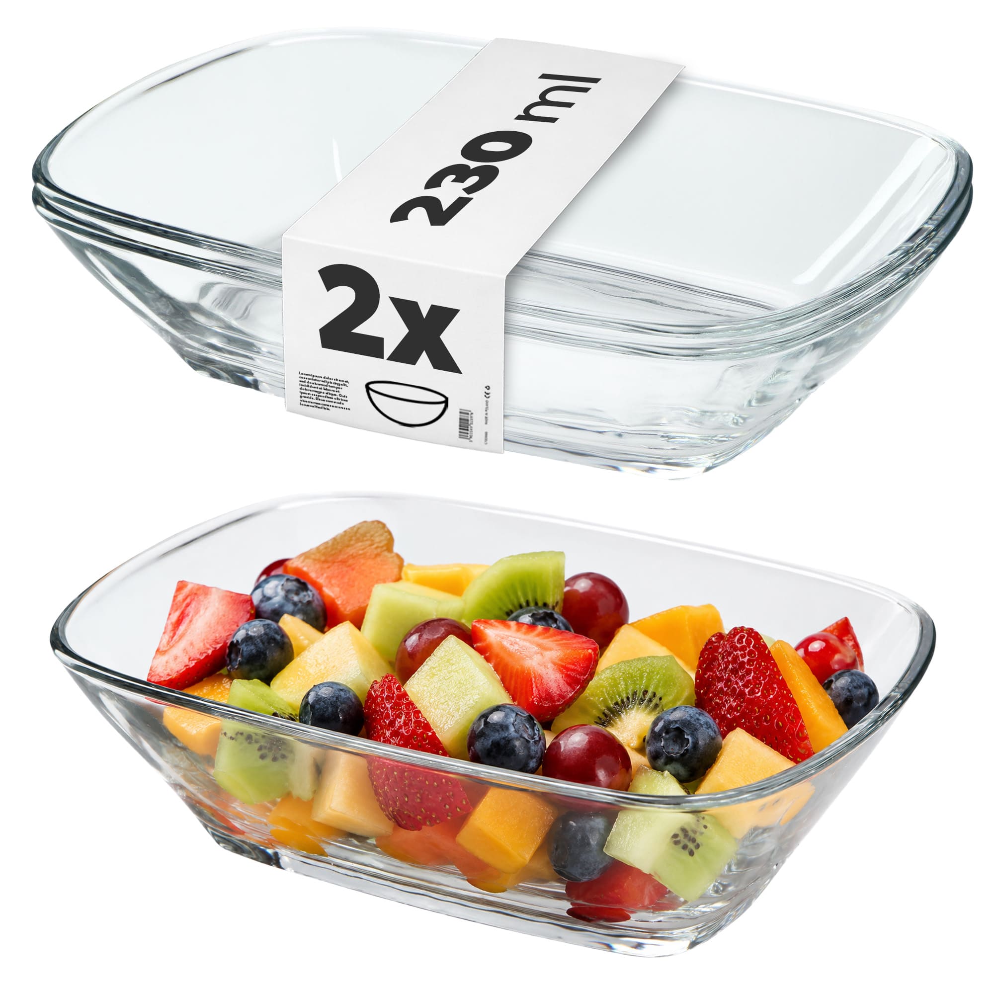 Salaterka prosta Cori 230 ml, 2 szt.