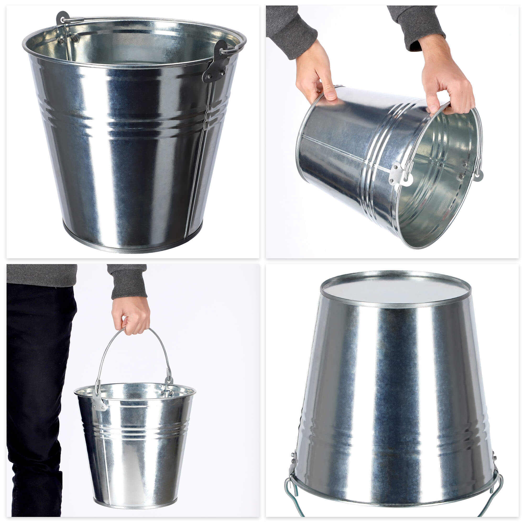 Wiadro ogrodowe ocynkowane Ruby 10L