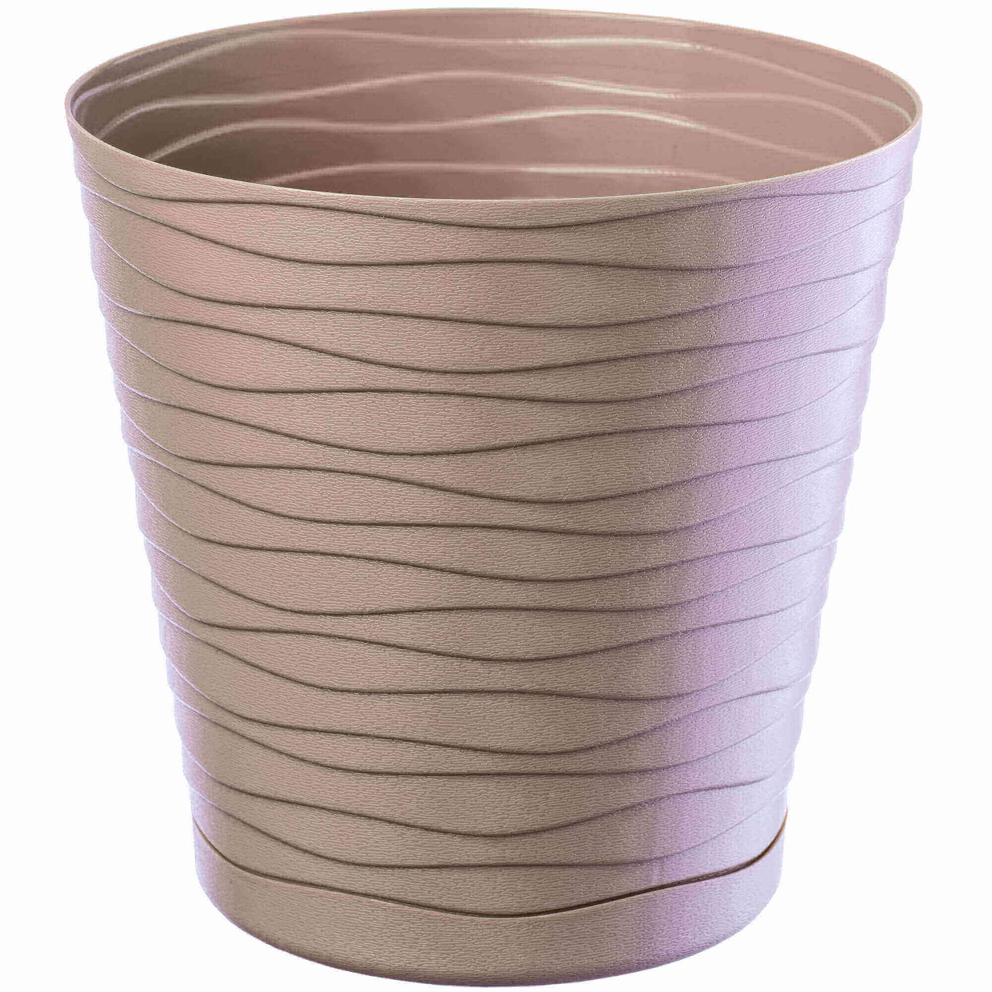 Doniczka z podstawką Greve 11 cm, beżowa